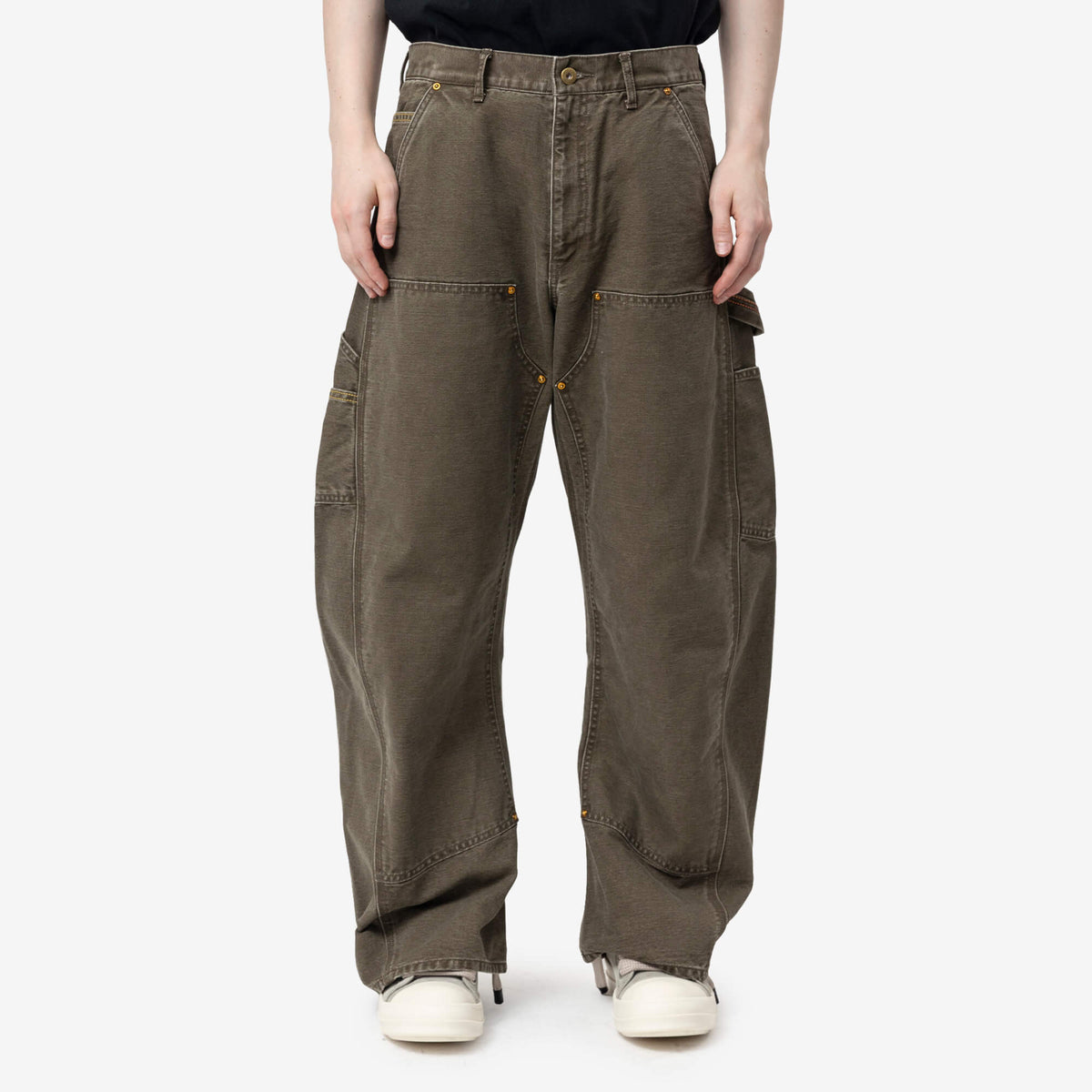3D Cutting Denim Pants