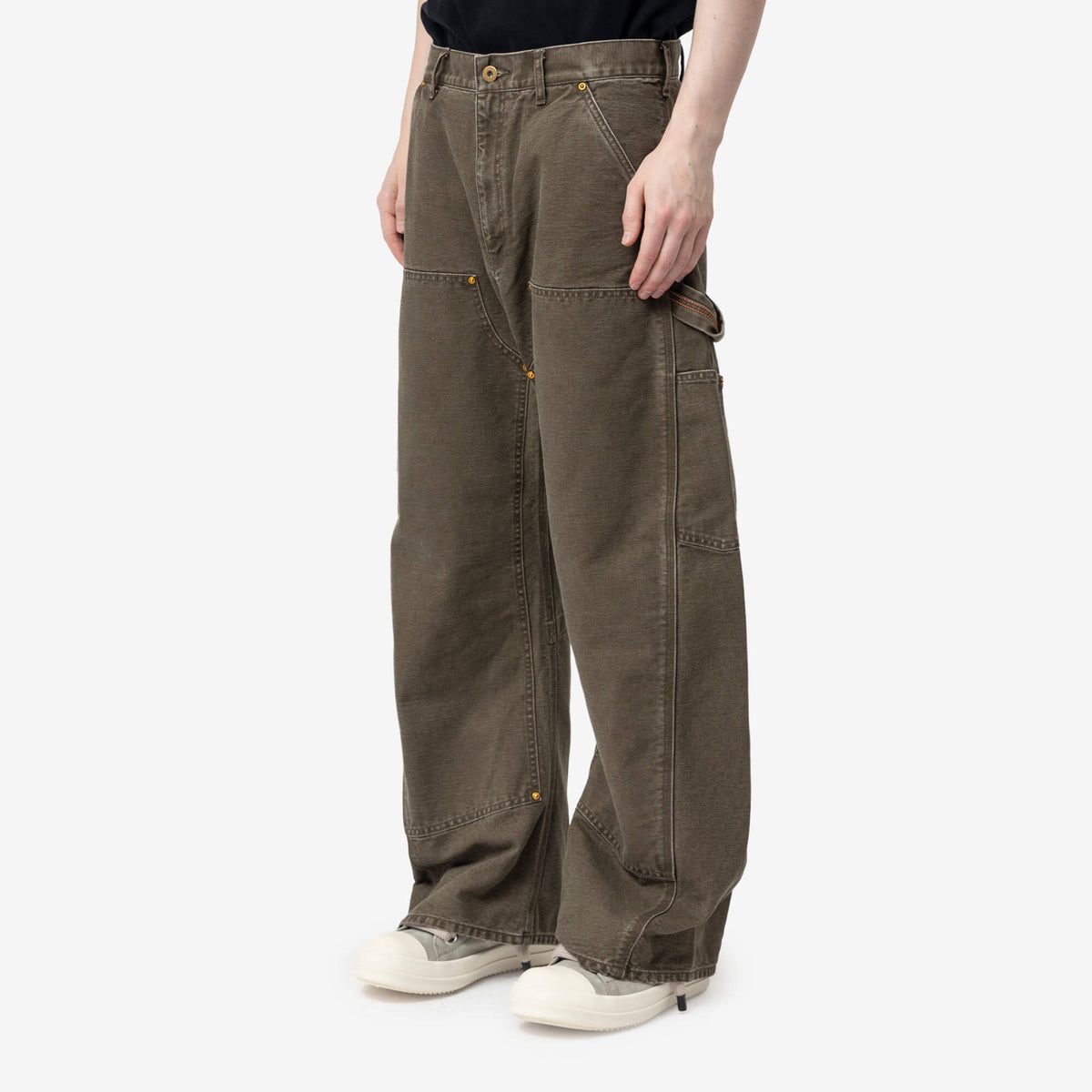 3D Cutting Denim Pants