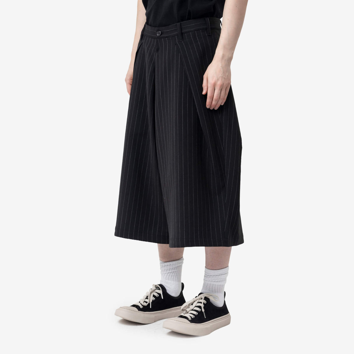 Cropped Bonded Wool Pants