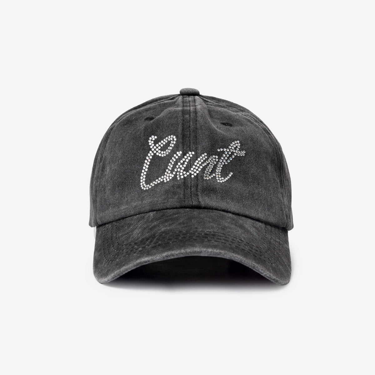 Cunt Stonewash Rhinestone Cap