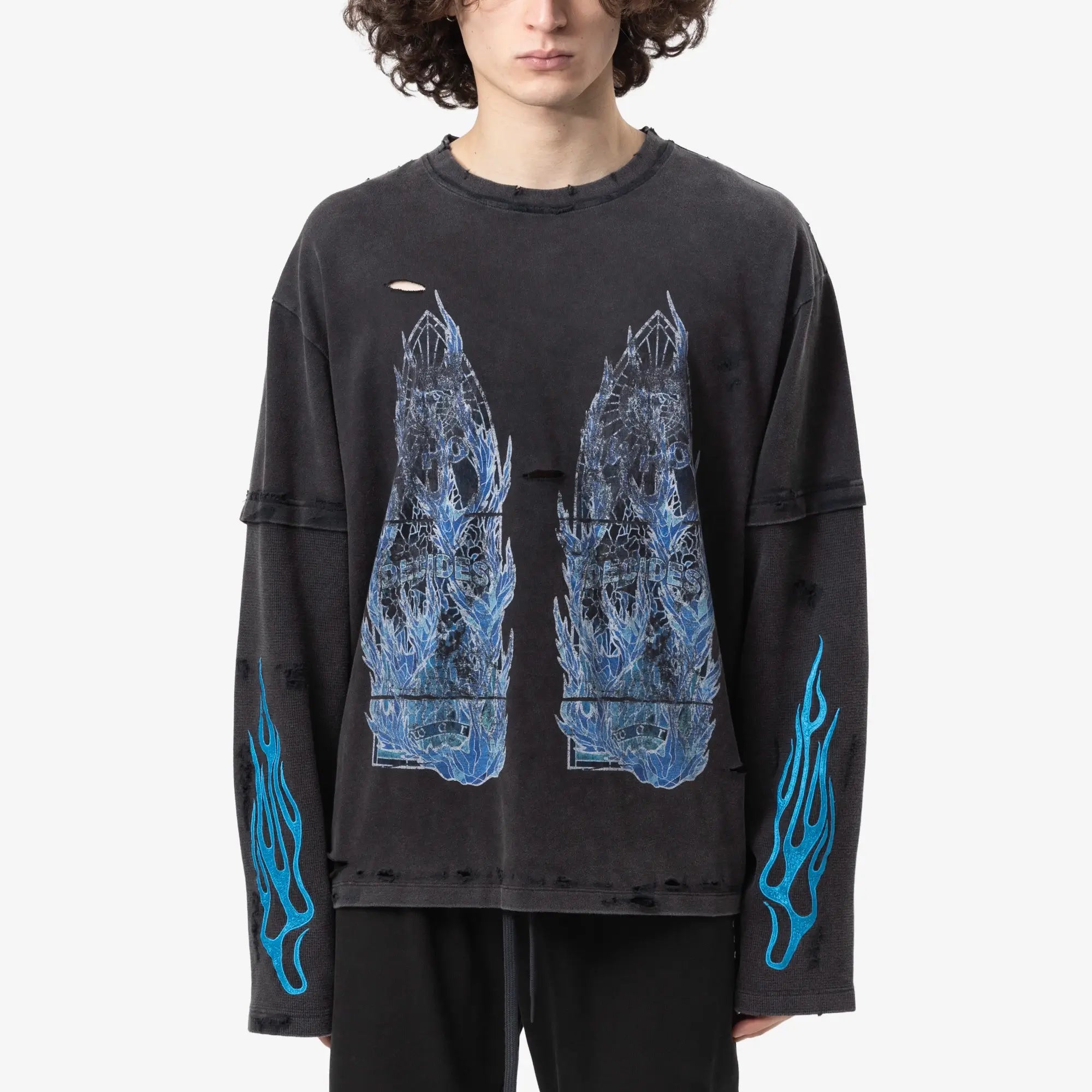 Flame Glass Double Sleeve Tee