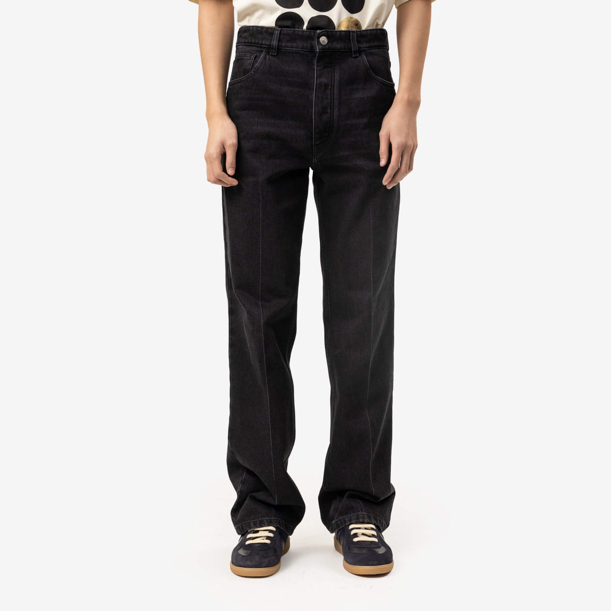 Crease Flared Jeans