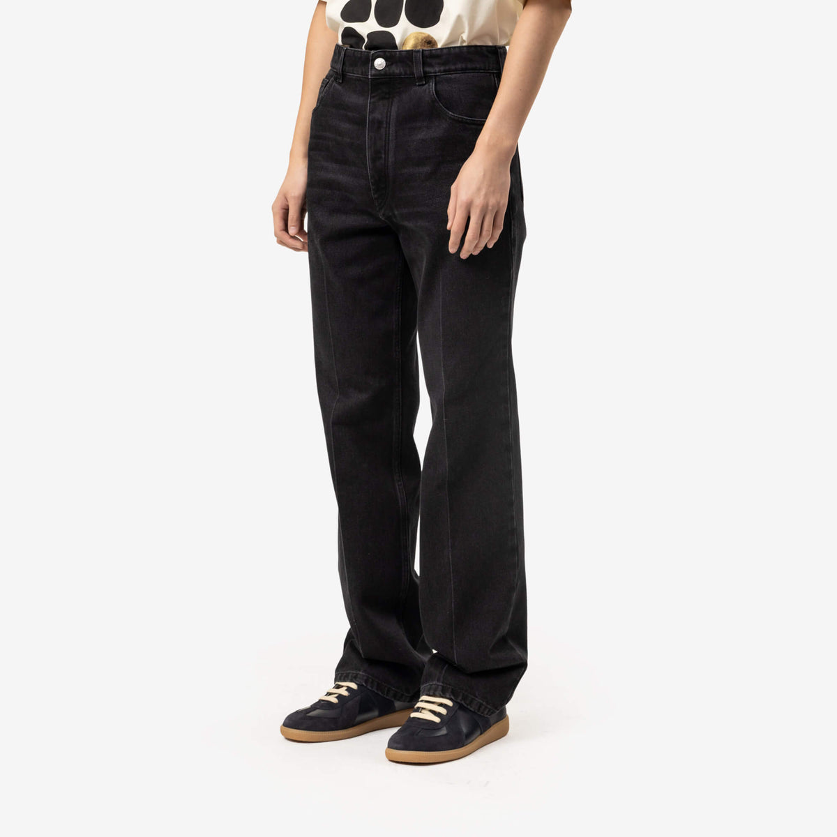Crease Flared Jeans