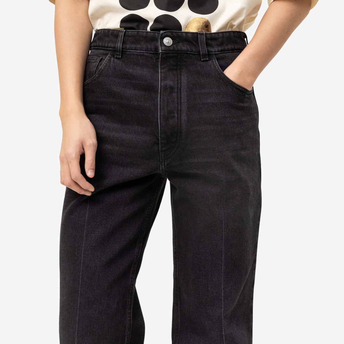 Crease Flared Jeans
