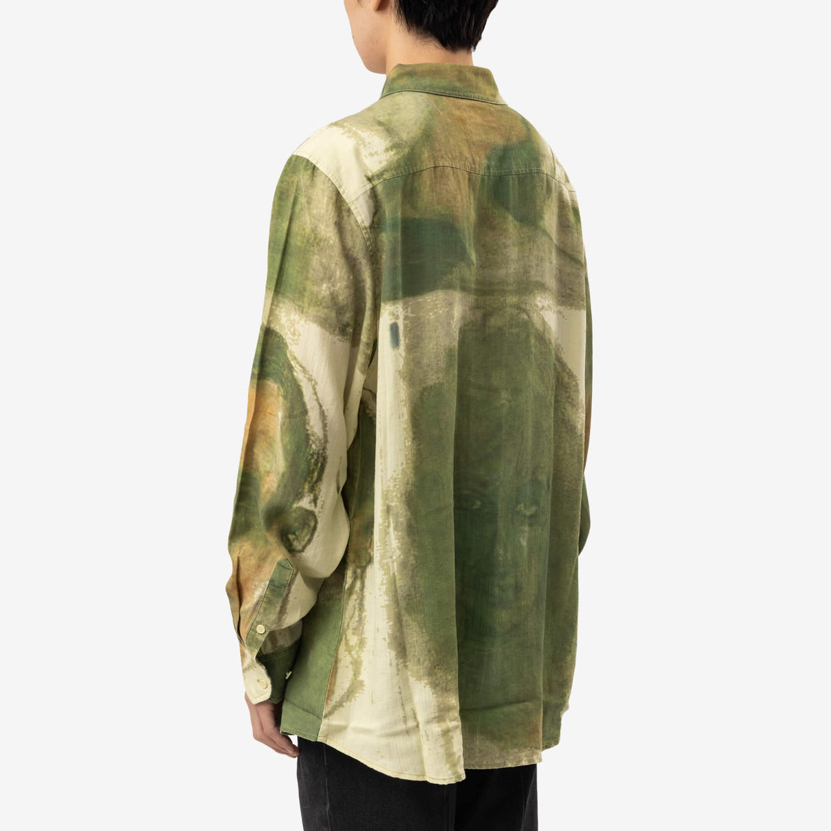Face Sketches Storm Flap Button Up Shirt