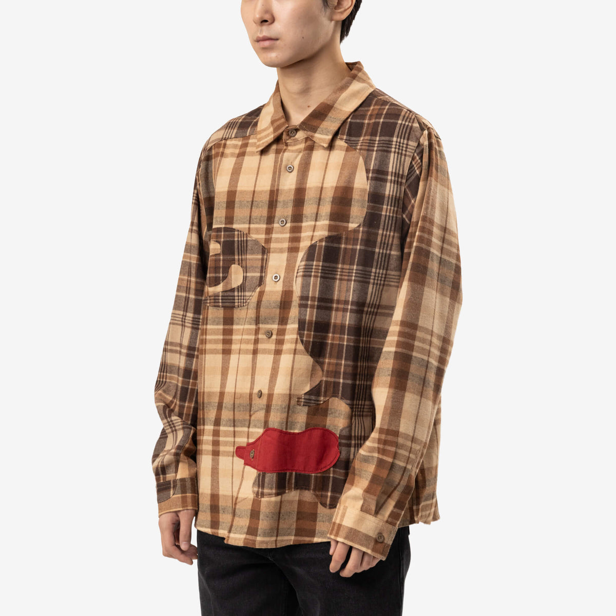 Chemise en flanelle Patchwork Face