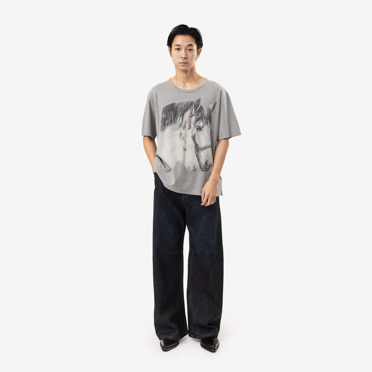 Horse Portrait Print T-Shirt