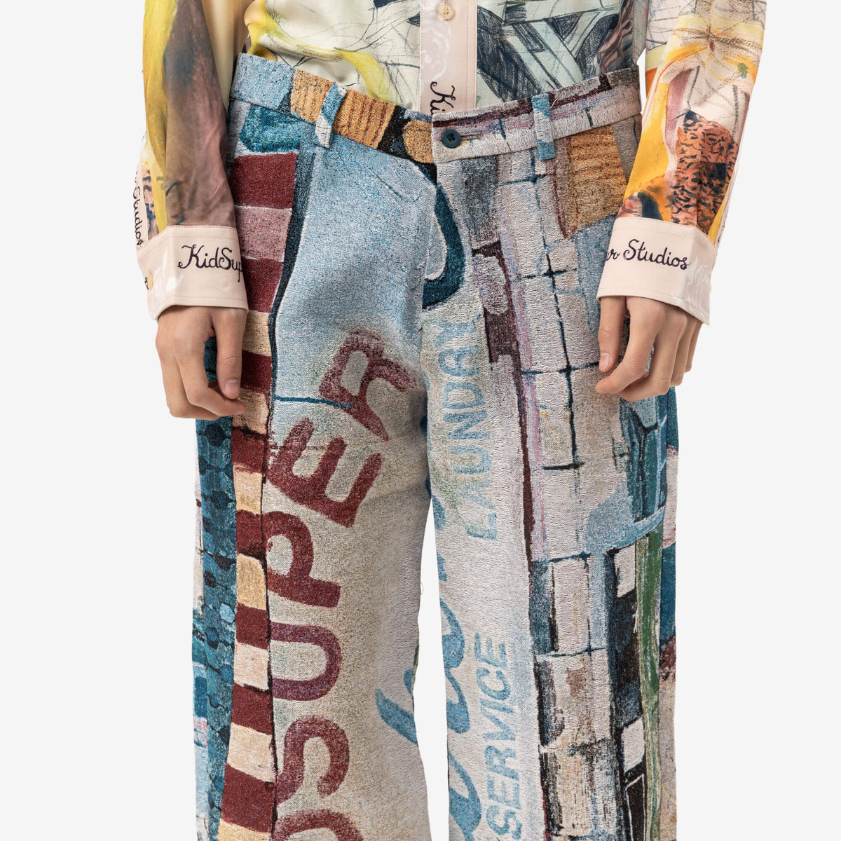 Pantalon de costume en jacquard Sunday Mornings