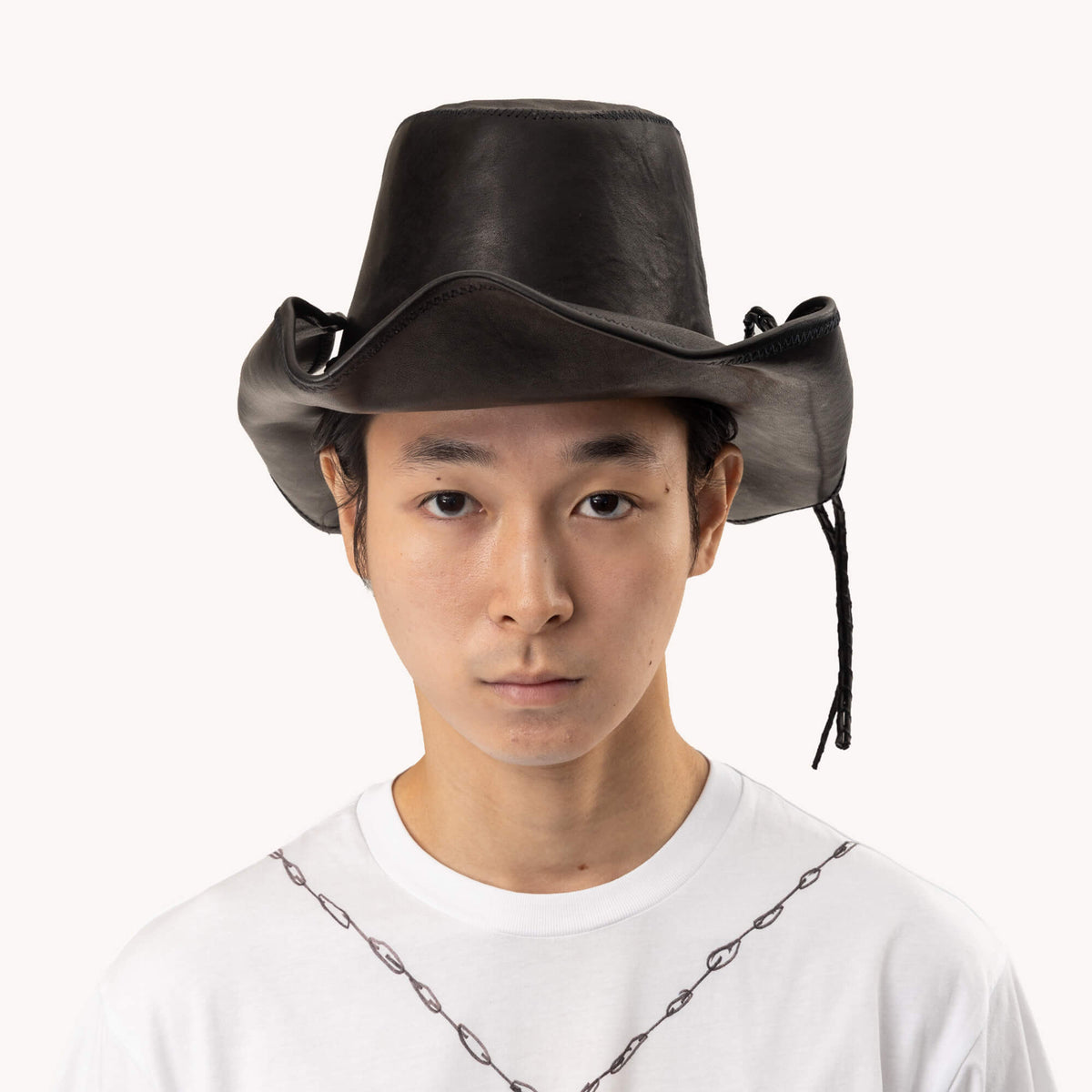 Joleik Vintage Lux Grained Leather Hat