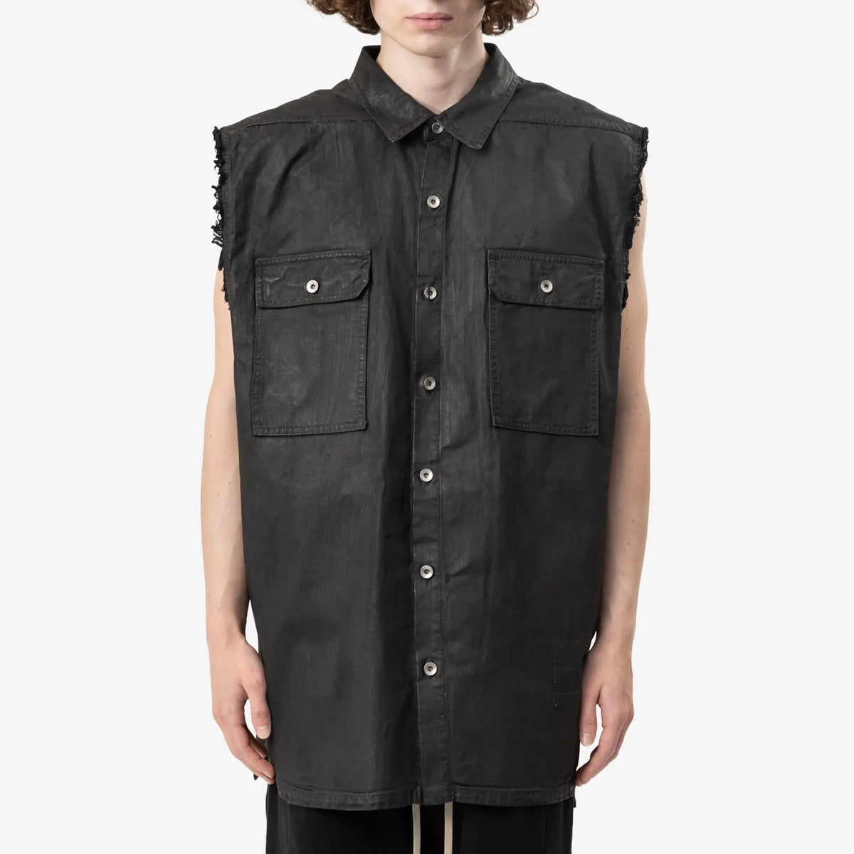 Rick Owens DRKSHDW Sleeveless Tommy Jumbo Outershirt Black