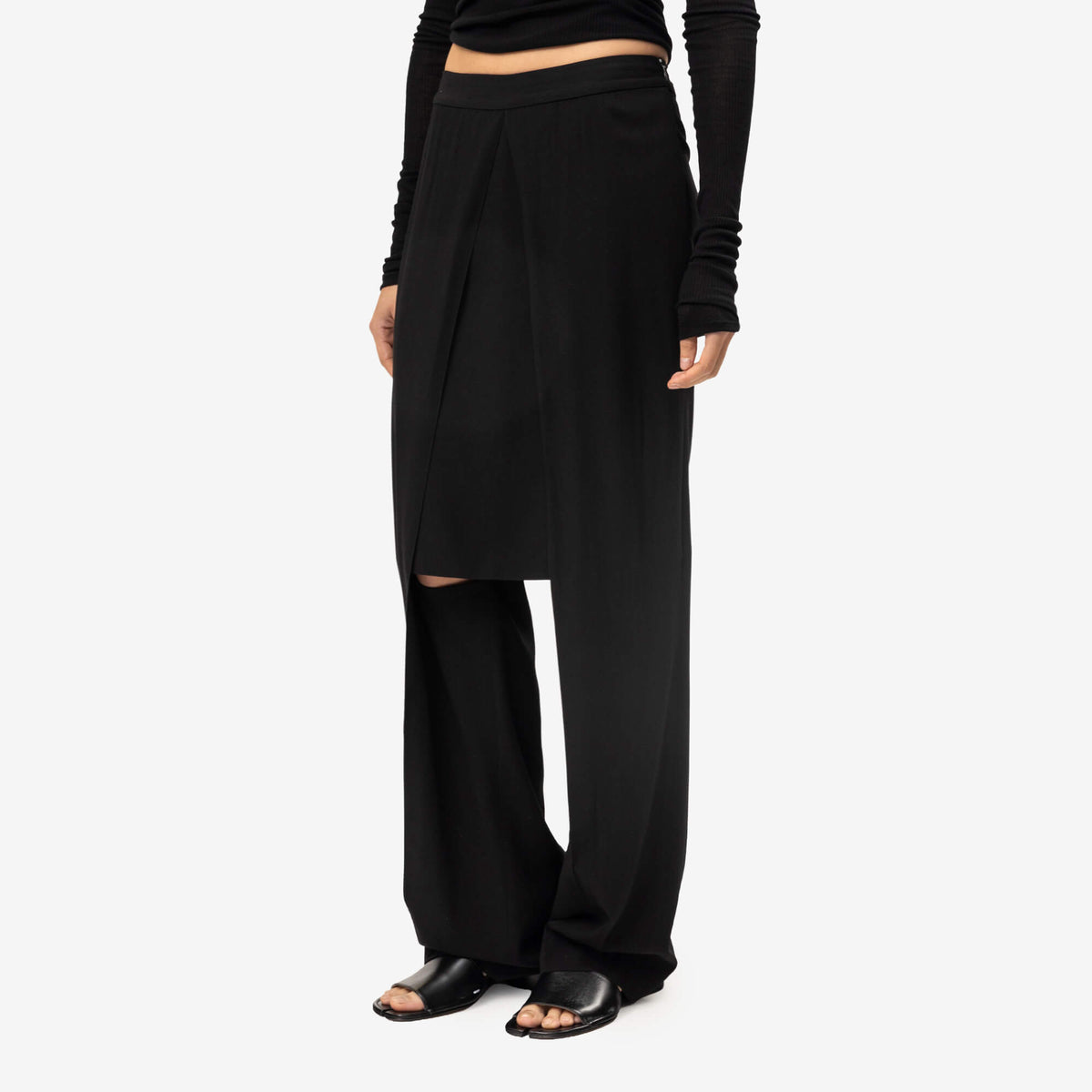 Womens Petronella Overlap Skirt Suit Trousers