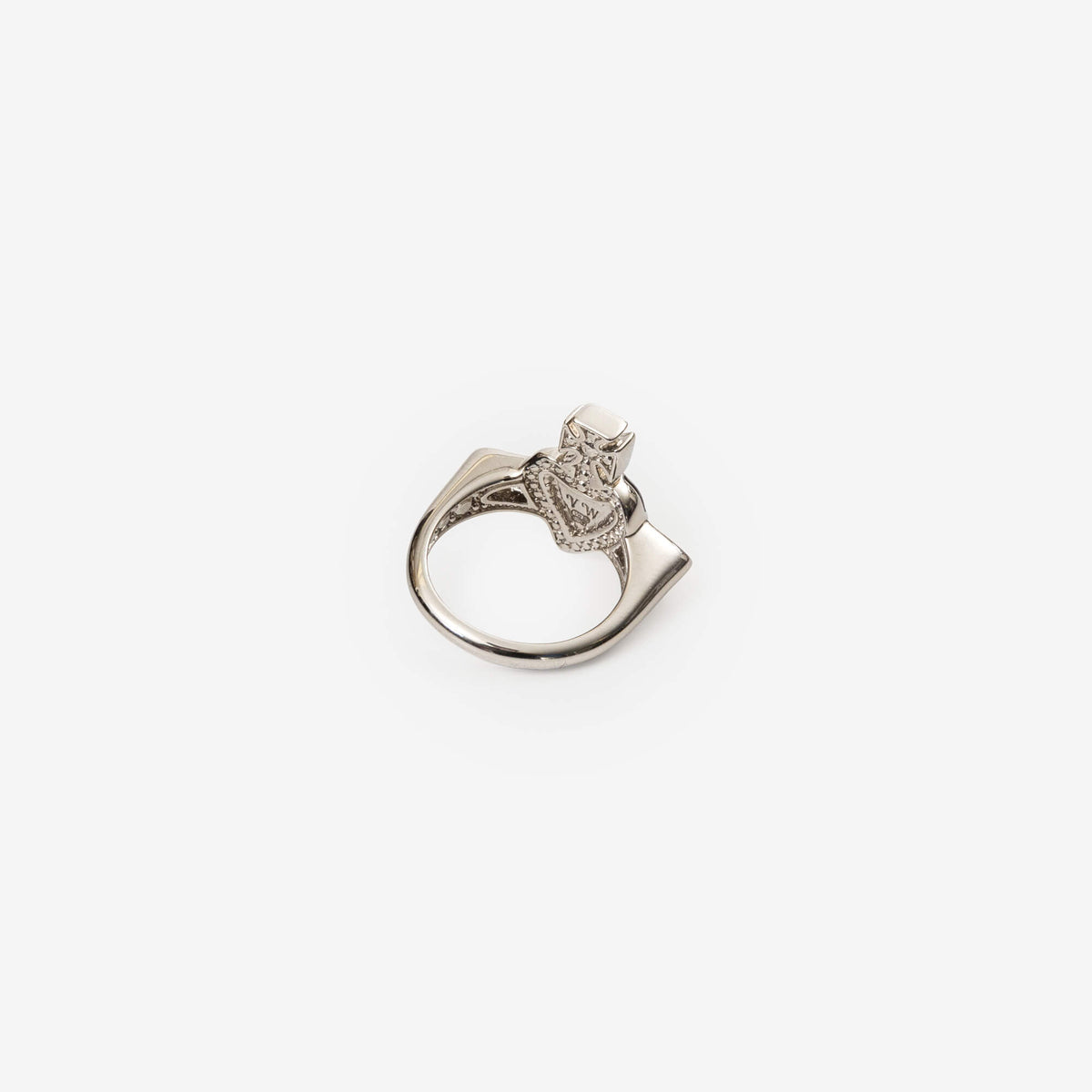 New Diamante Heart Ring