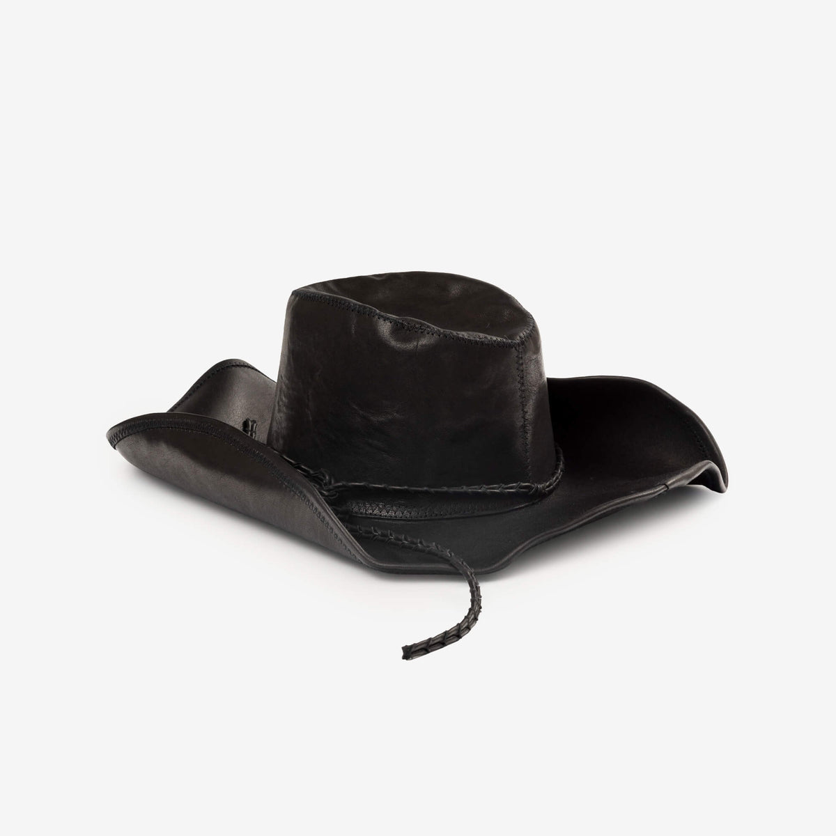 Joleik Vintage Lux Grained Leather Hat