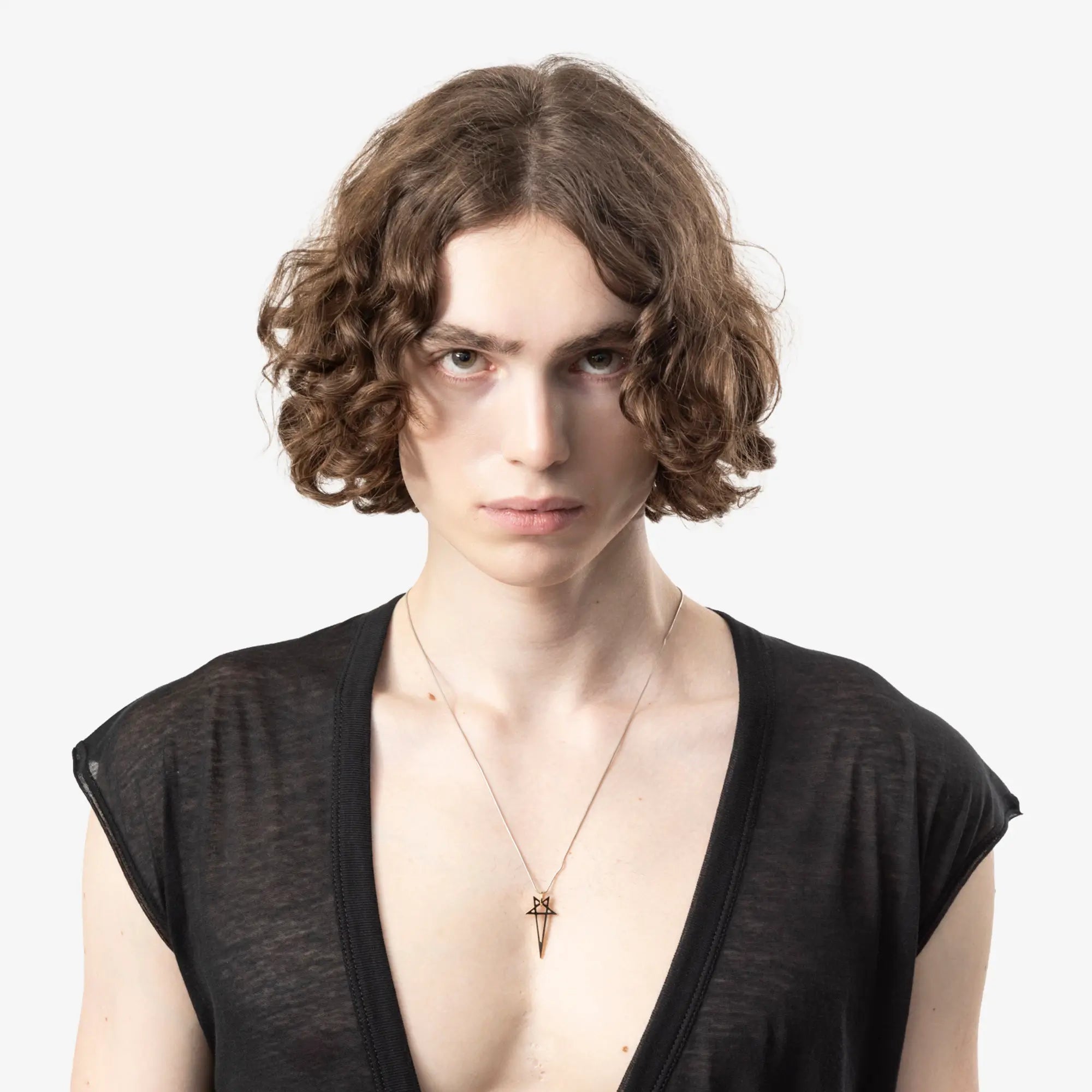 Gold Pentagram Charm Necklace