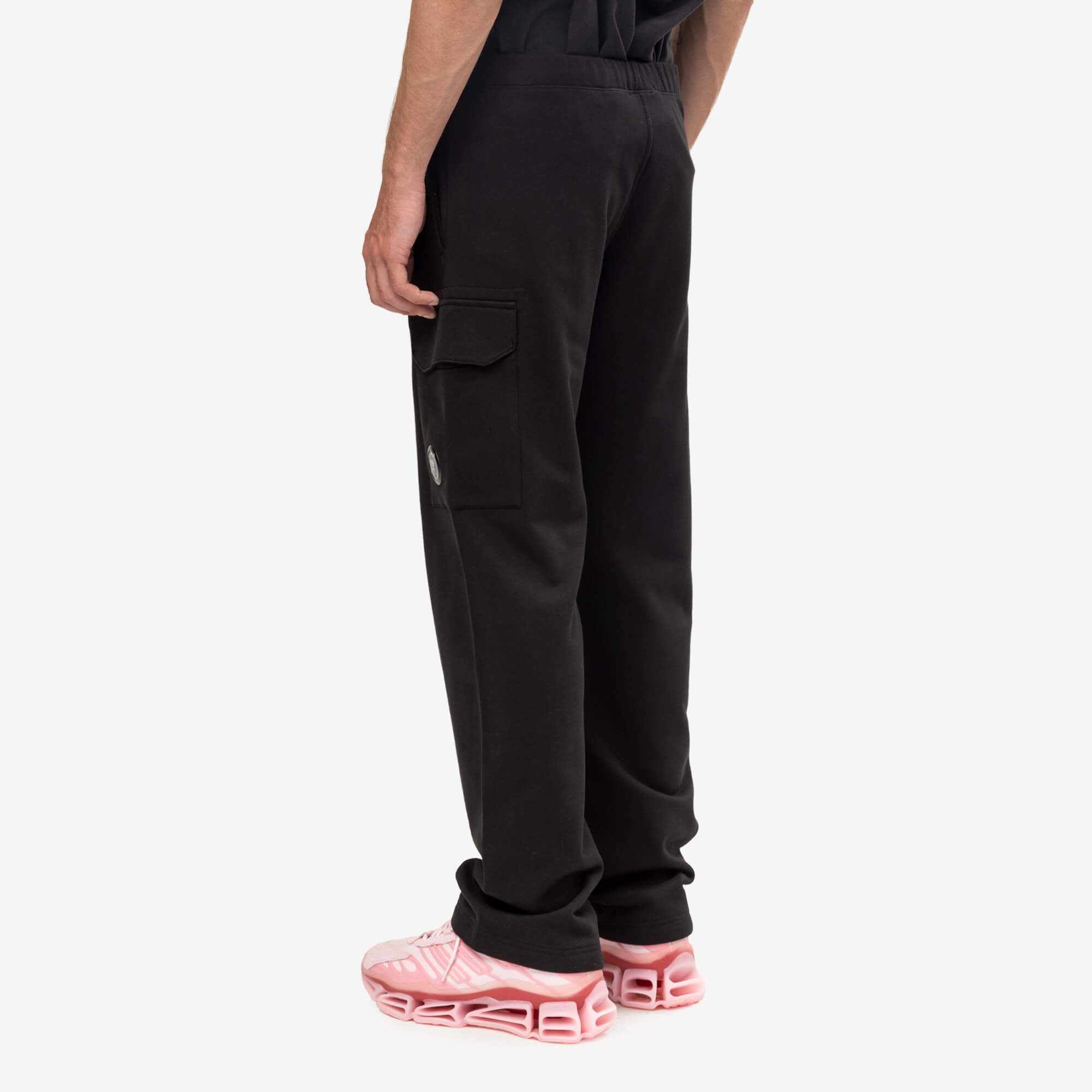 Diagonal Raised Fleece Cargo Lens Sweatpants