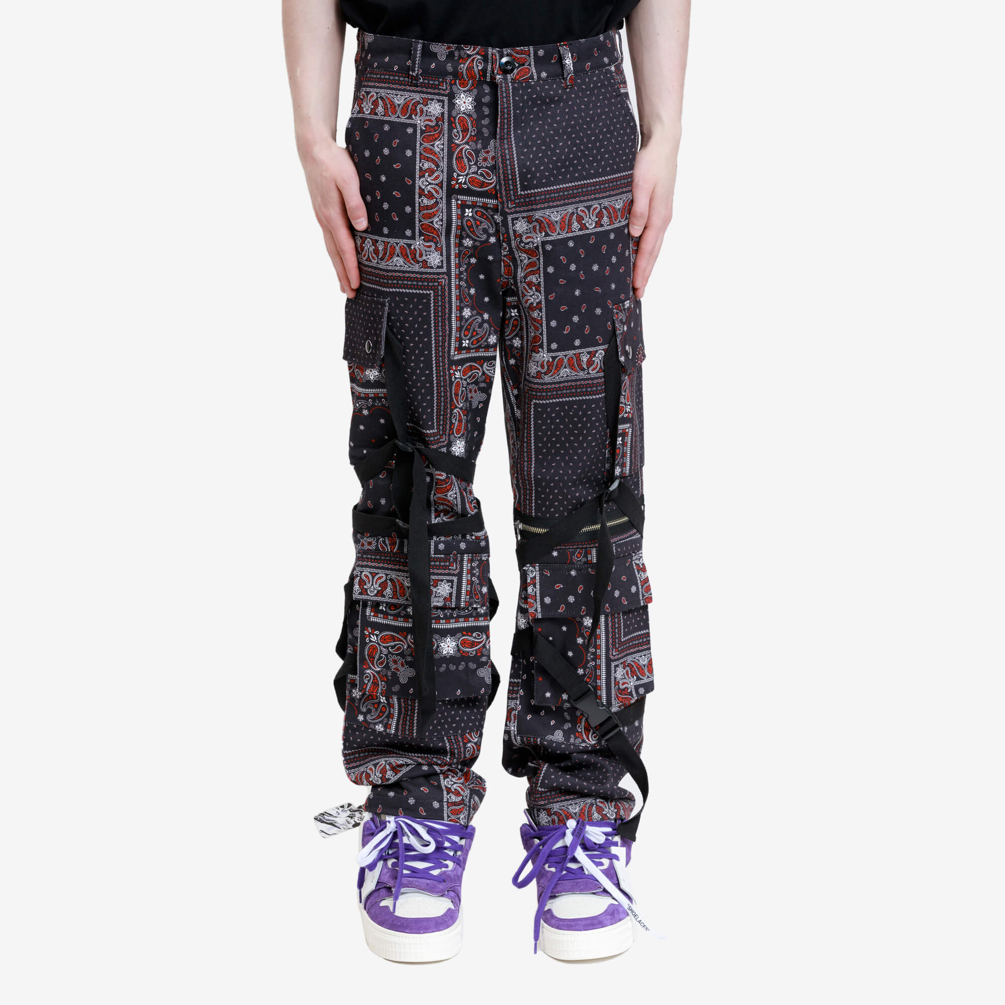 Photo of ROGIC Red Paisley Bondage Pants - 1