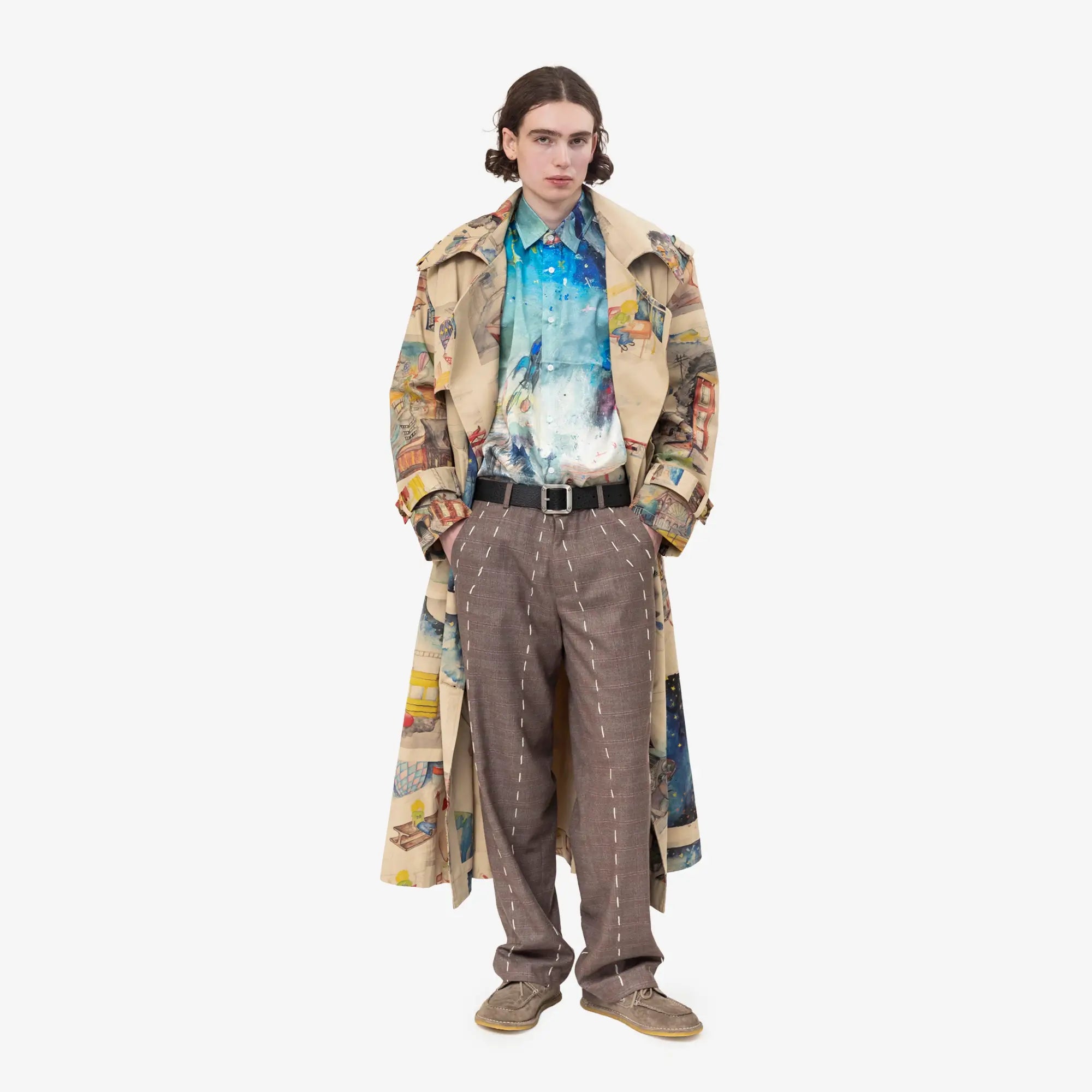 Book Page Silk Shirt