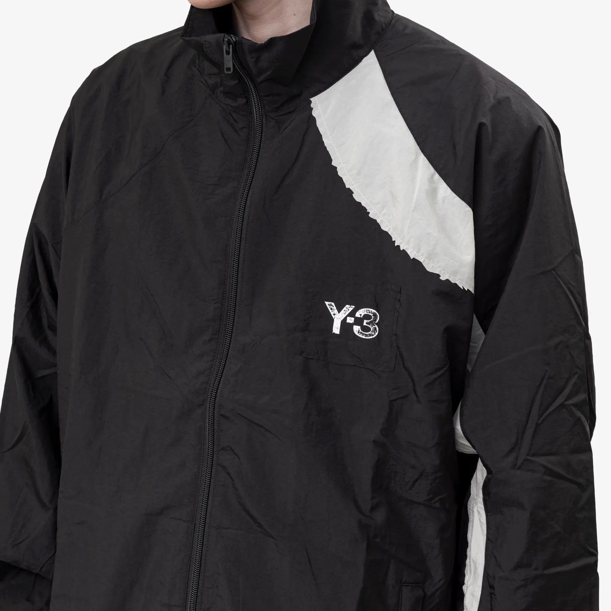 Raw Edge 3 Stripes Nylon Shell Jacket