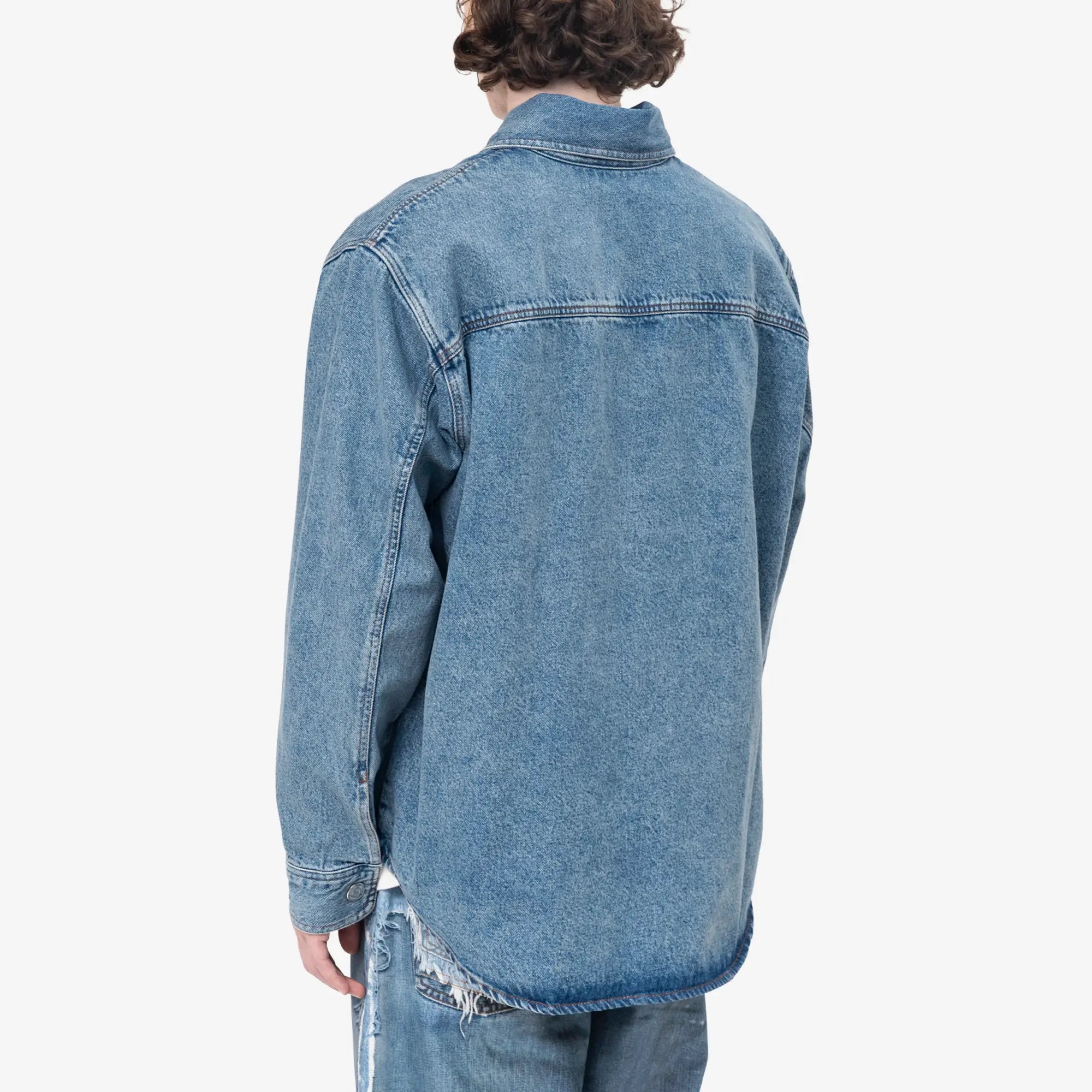 Knitted ADC Patch Denim Overshirt