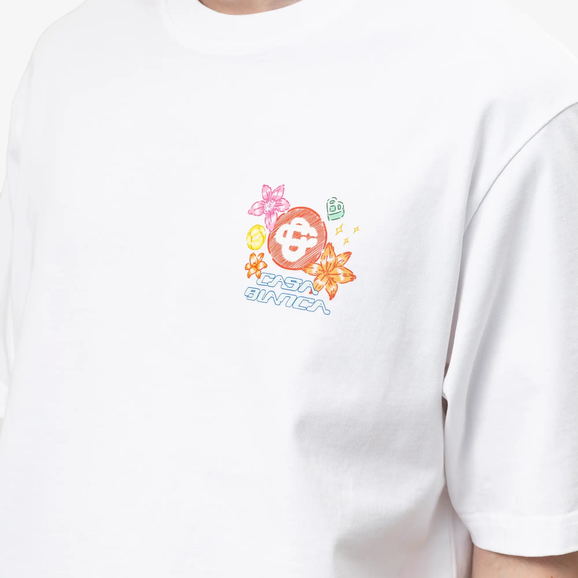 Collage D'Icones Graphiques Oversized T-Shirt