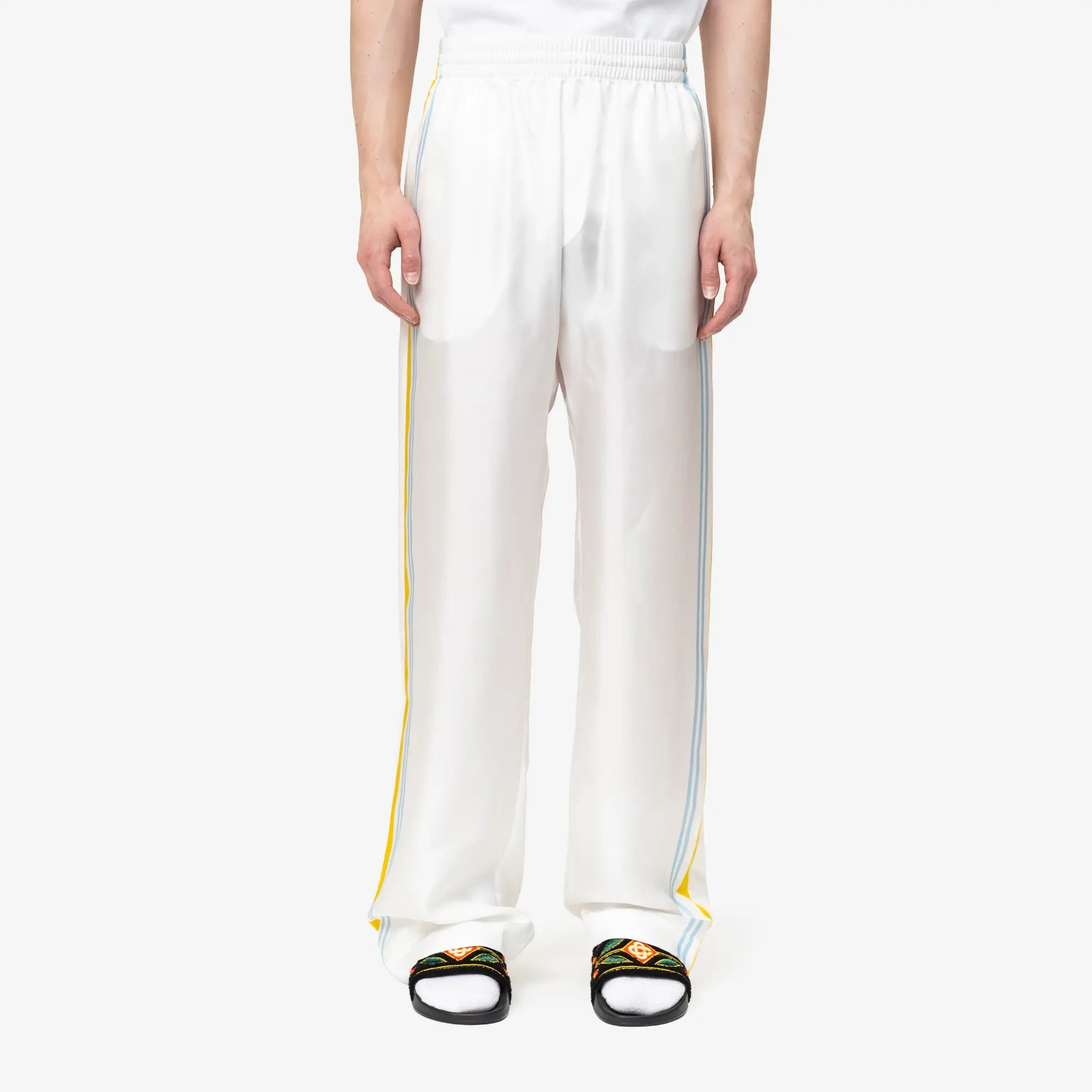 Tennis Landscape Silk Twill Trousers