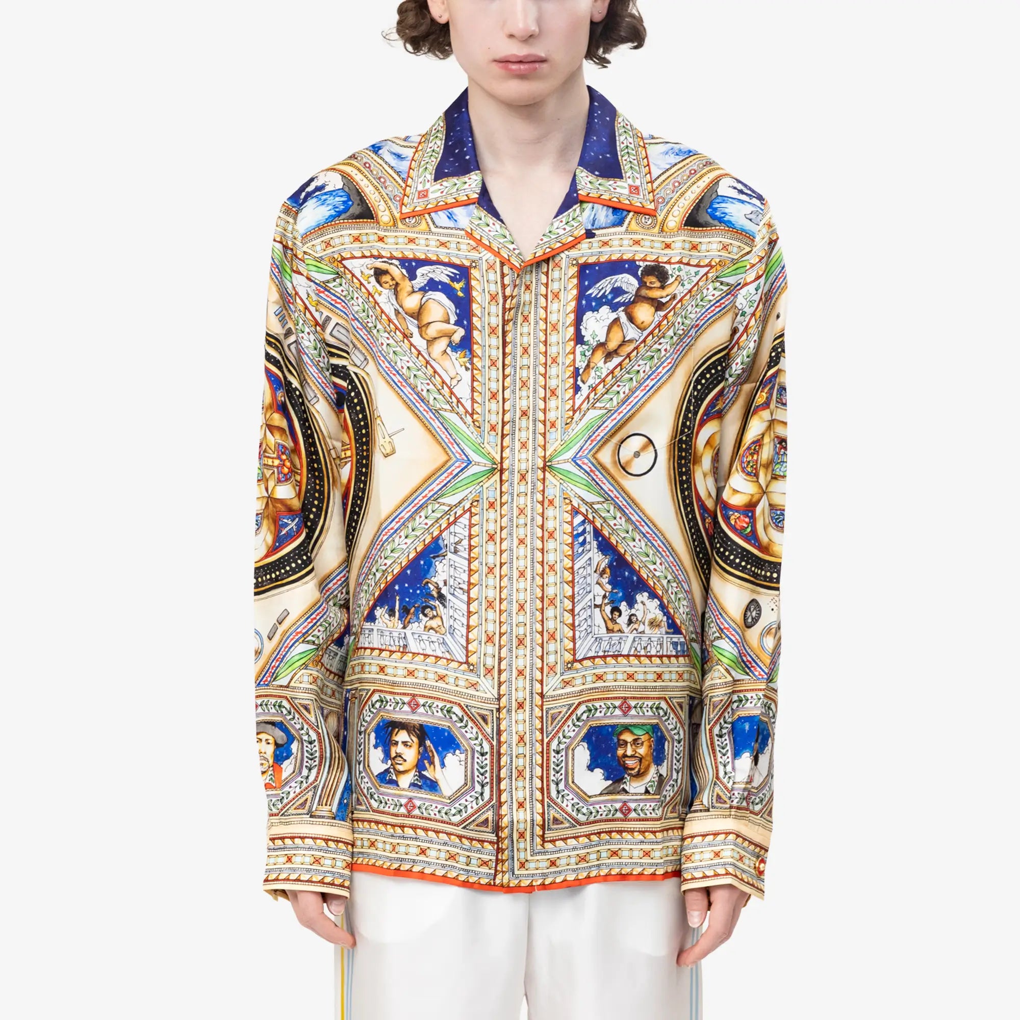 Plafond Orne de Musique Cuban Collar LS Shirt