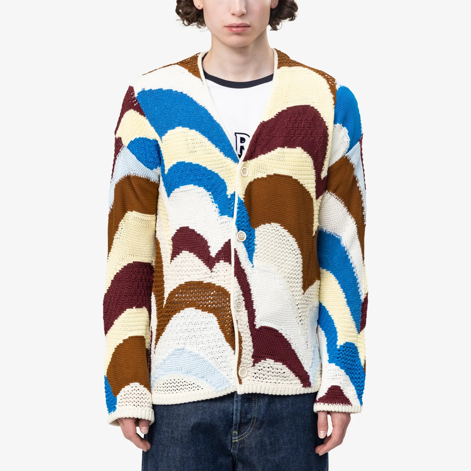 M Cotton Crochet Cardigan