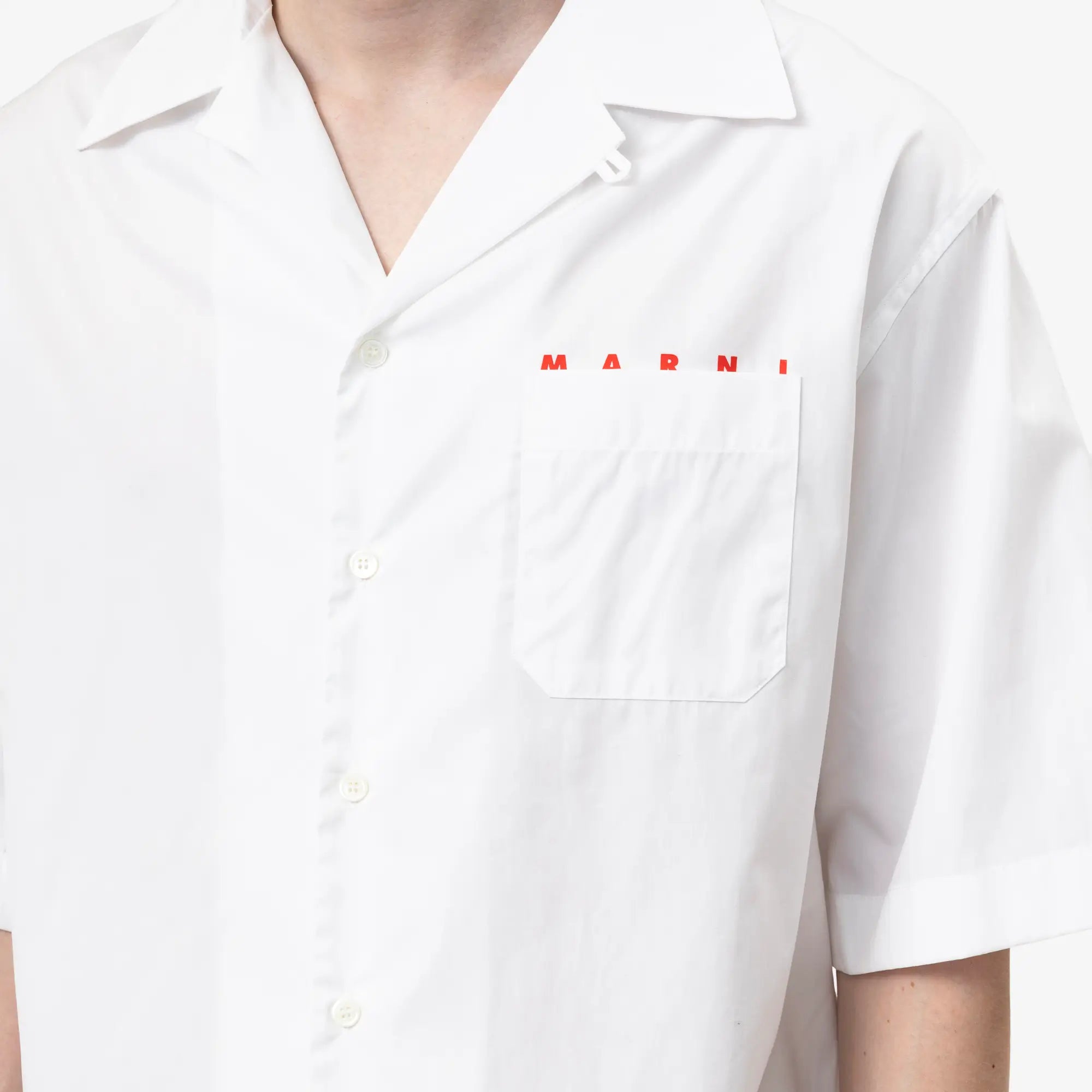 Peeping Logo Pocket Bowling Shirt