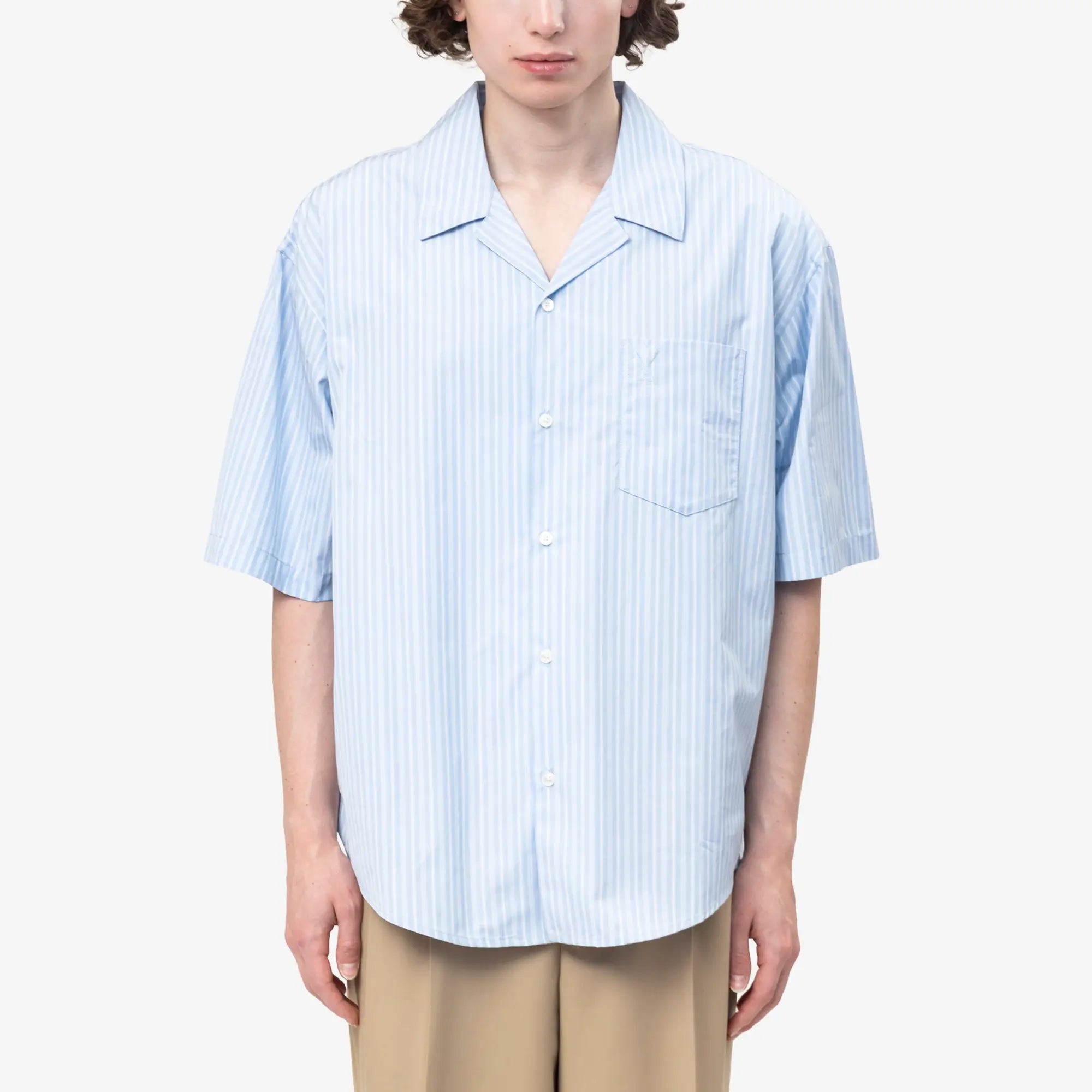 Embossed ADC Boxy Camp Collar Shirt