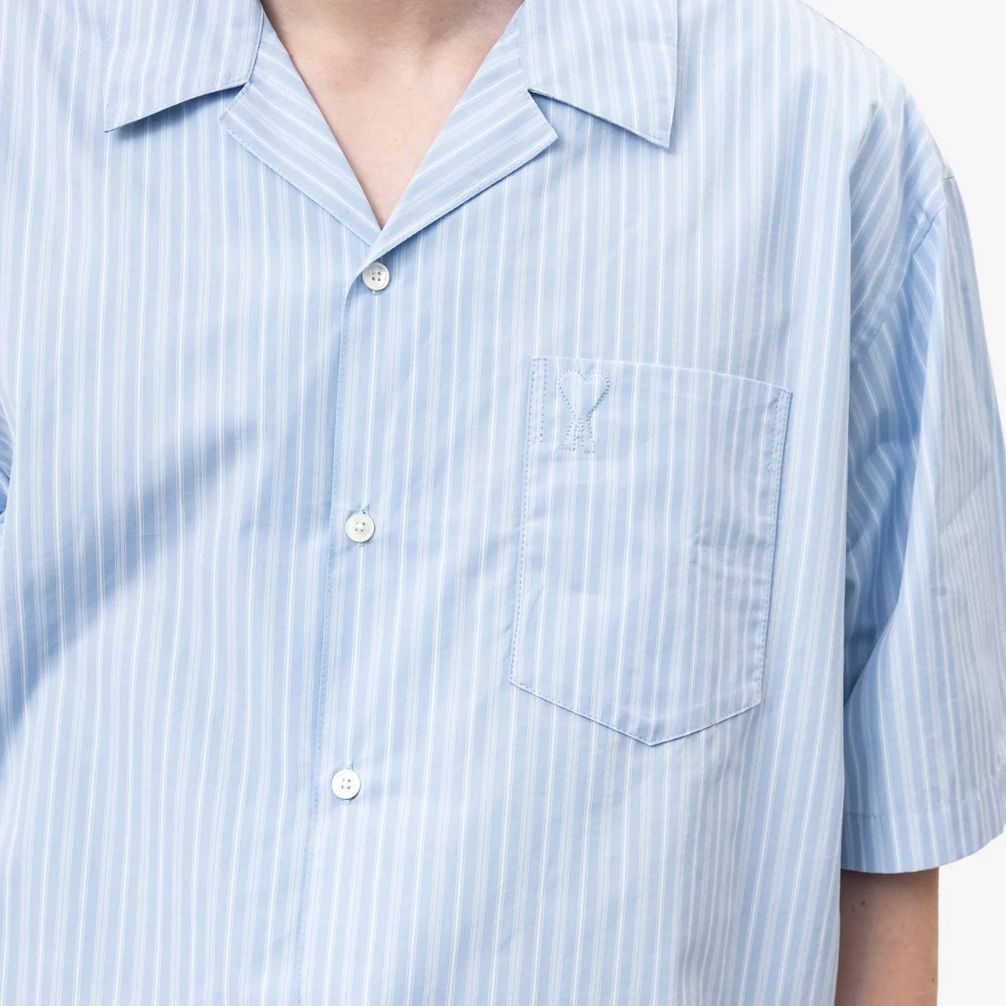 Embossed ADC Boxy Camp Collar Shirt