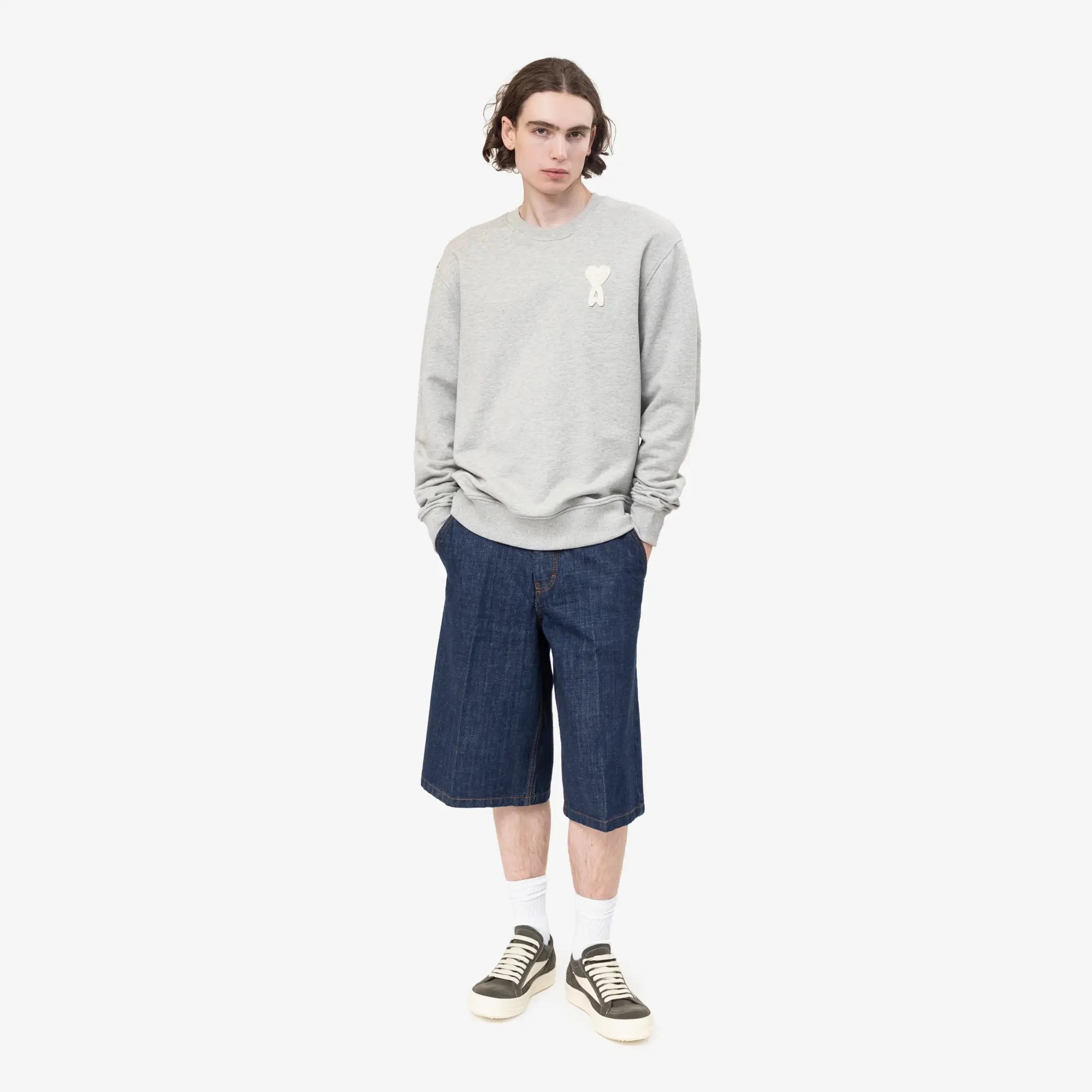 Ami de Coeur Knitted Patch Sweatshirt