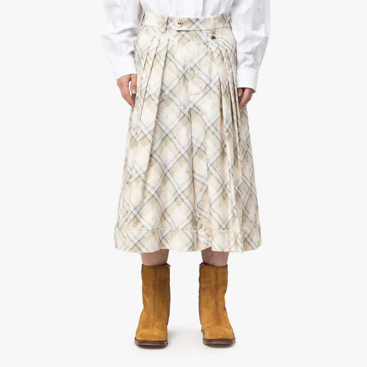 Vivienne Westwood キュロット キルト エクリュチェック｜Feuille