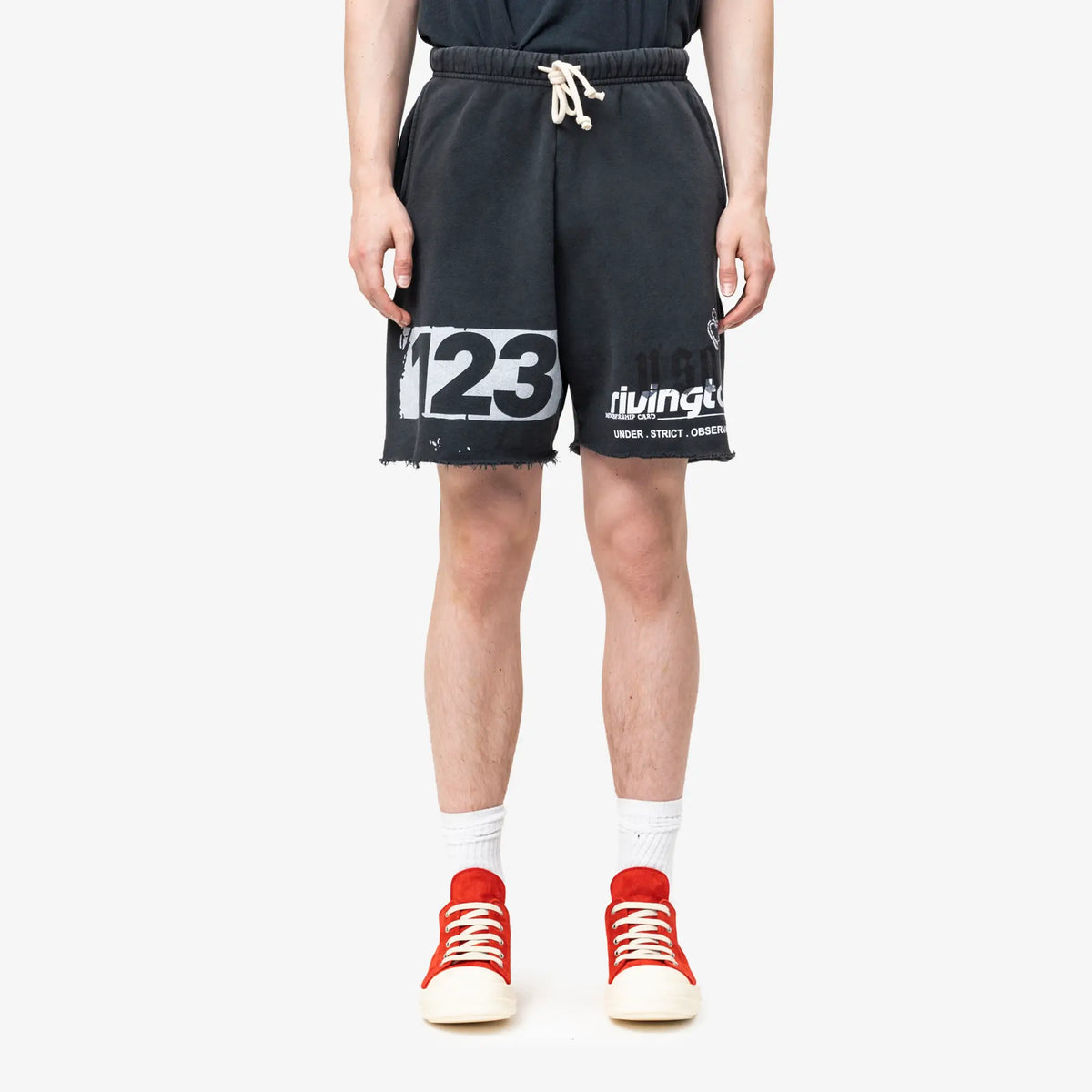 TTTRRR123 RIVINGTON roi Rebis ハーフパンツ Rivington Roi Rebis Membership USO Shorts Washed Black | Feuille