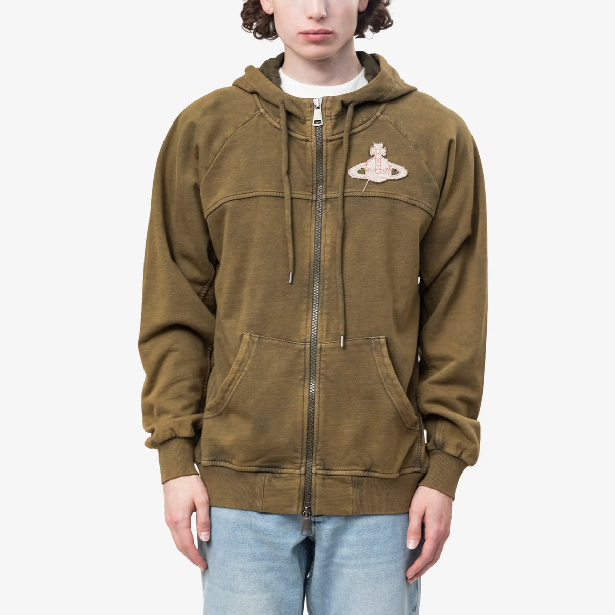 Vivienne Westwood Raglan Zip Hoody Khaki | Feuille