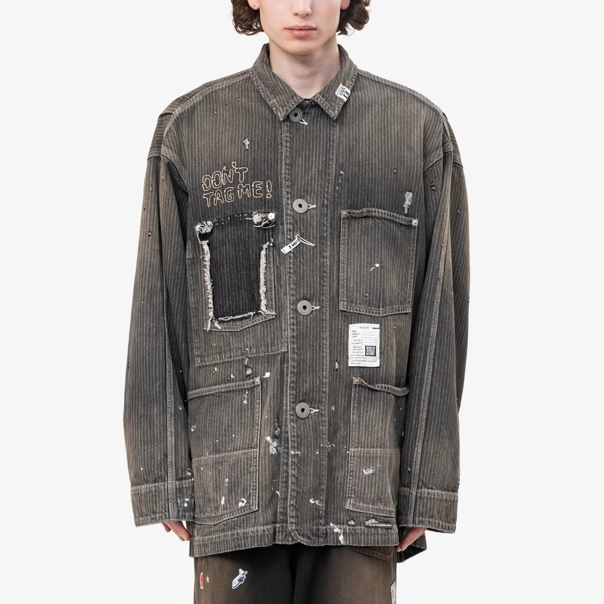 Stripe Denim Chore Jacket