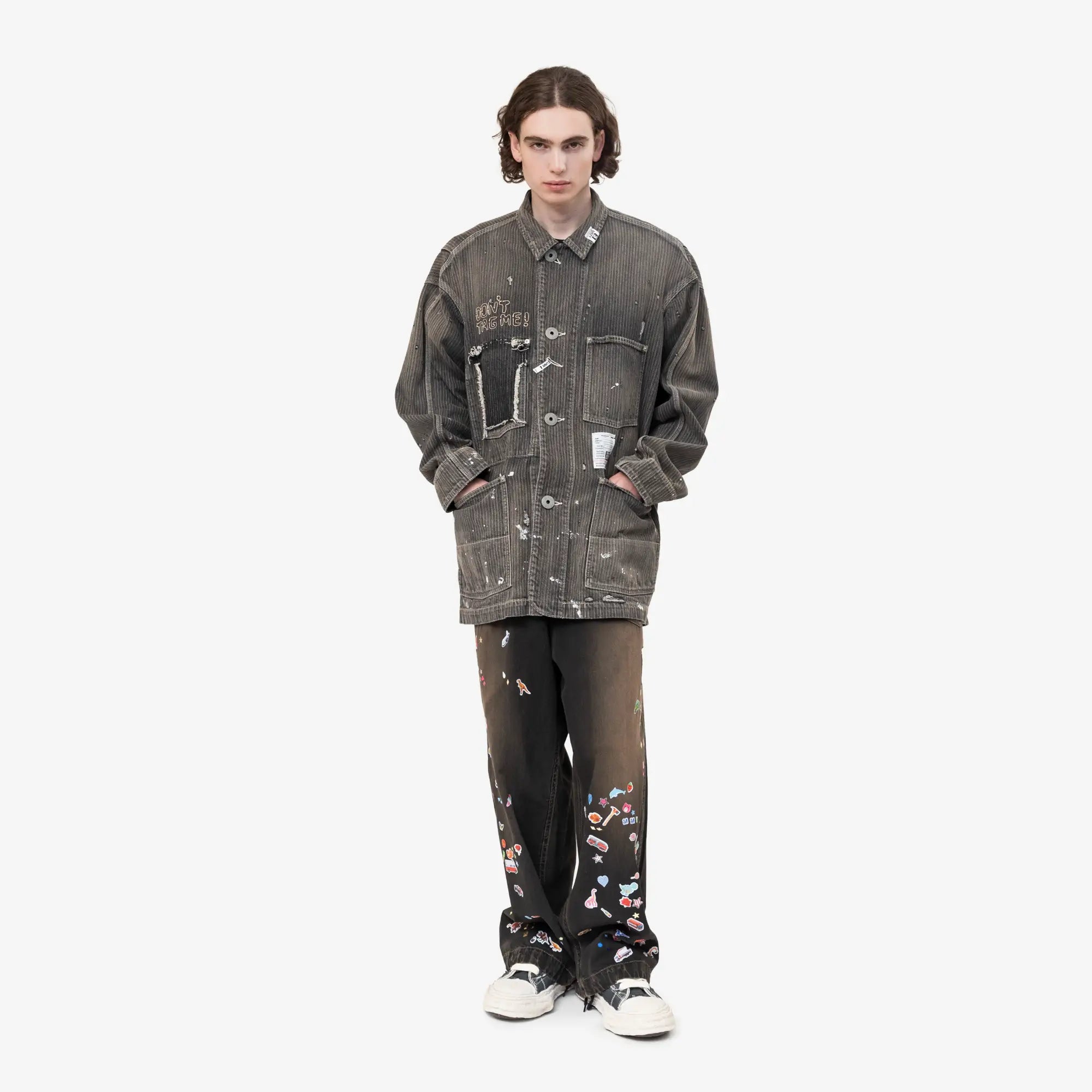 Stripe Denim Chore Jacket