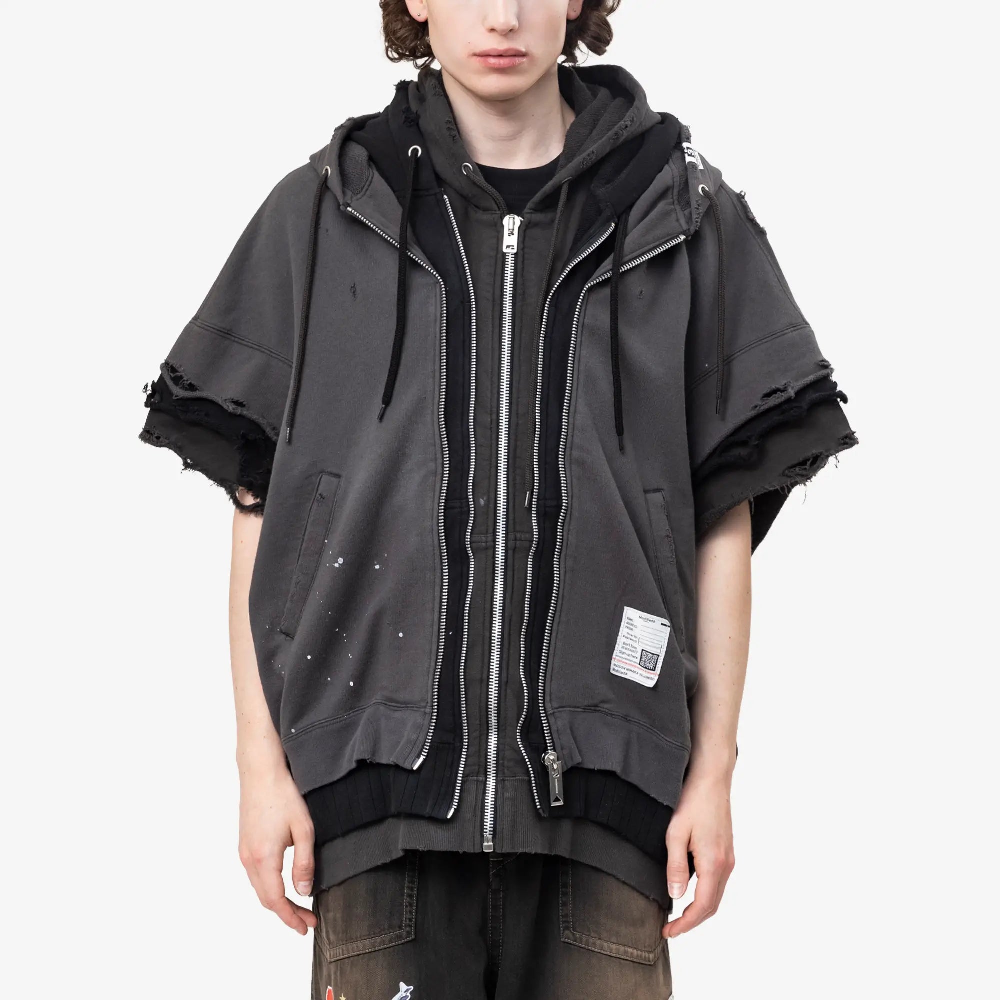 Triple Layered Sleeveless Hoody