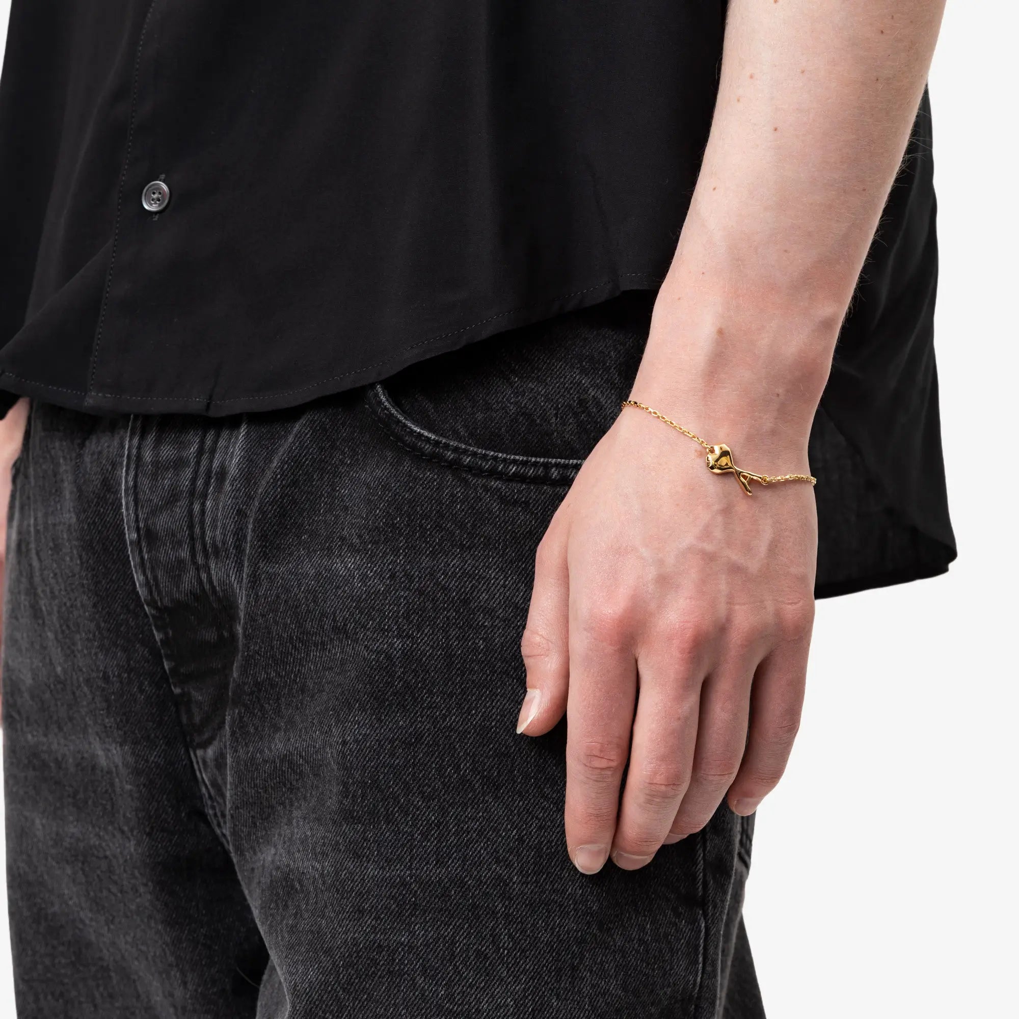 Hammered Ami de Coeur Bracelet