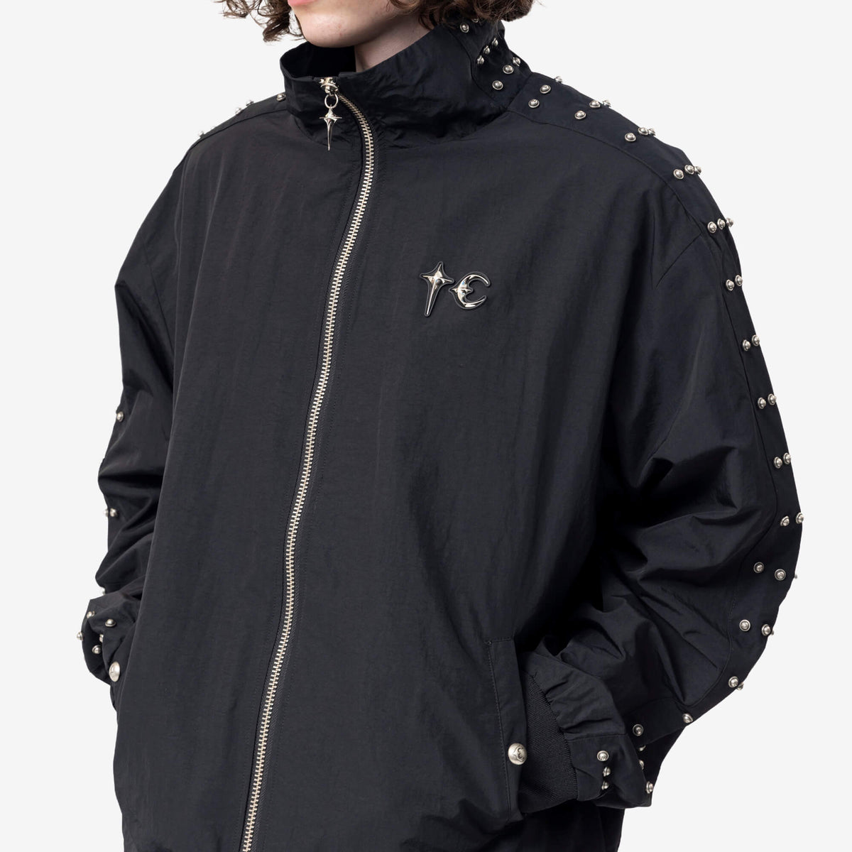 Triple Line Stud Track Jacket