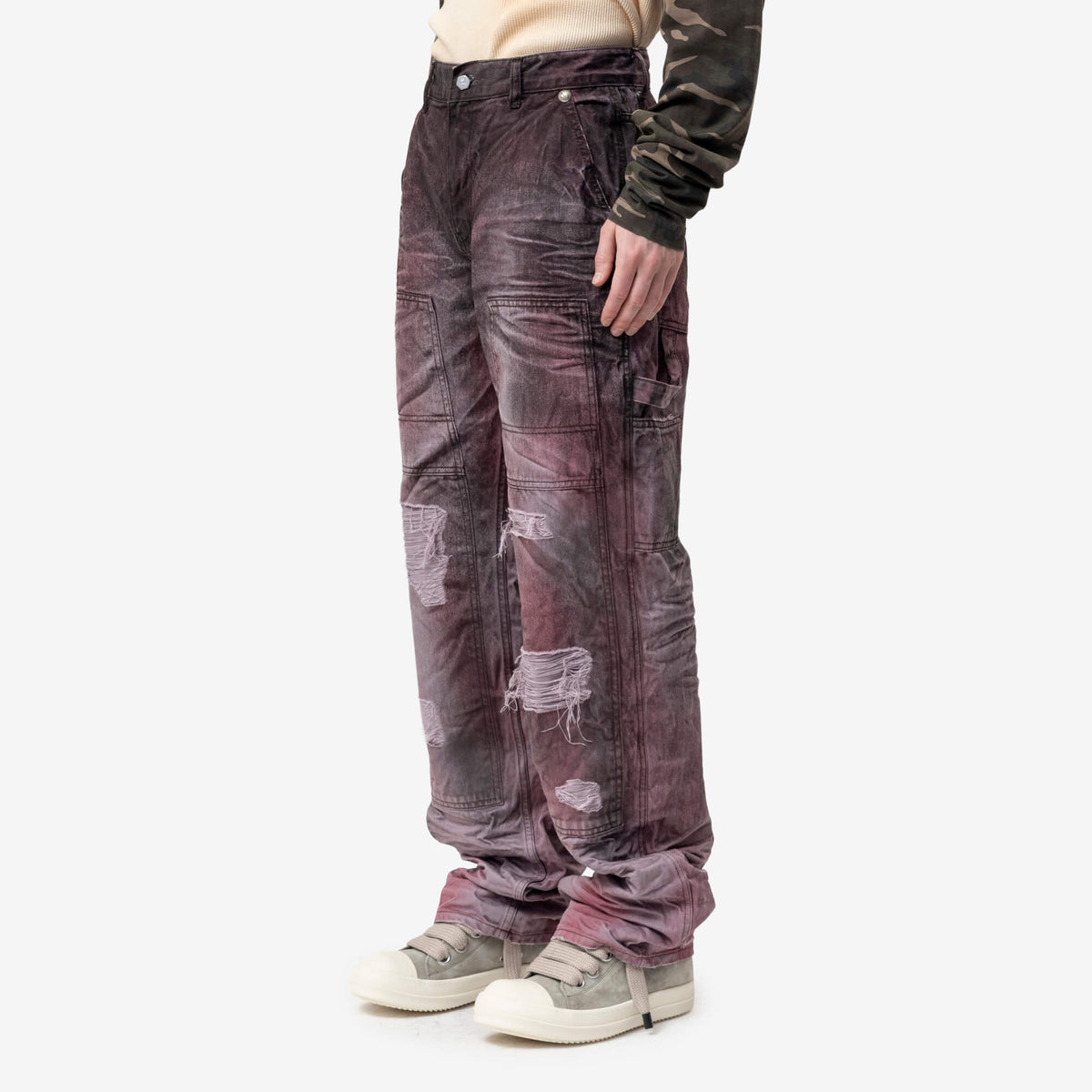 Two Tone Washed Carpenter Pants