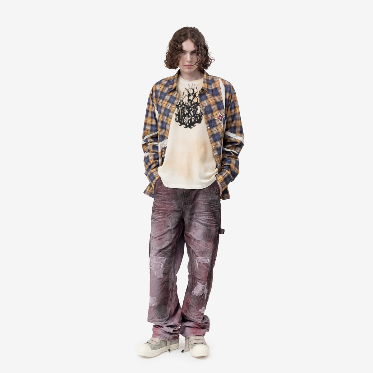 Two Tone Washed Carpenter Pants