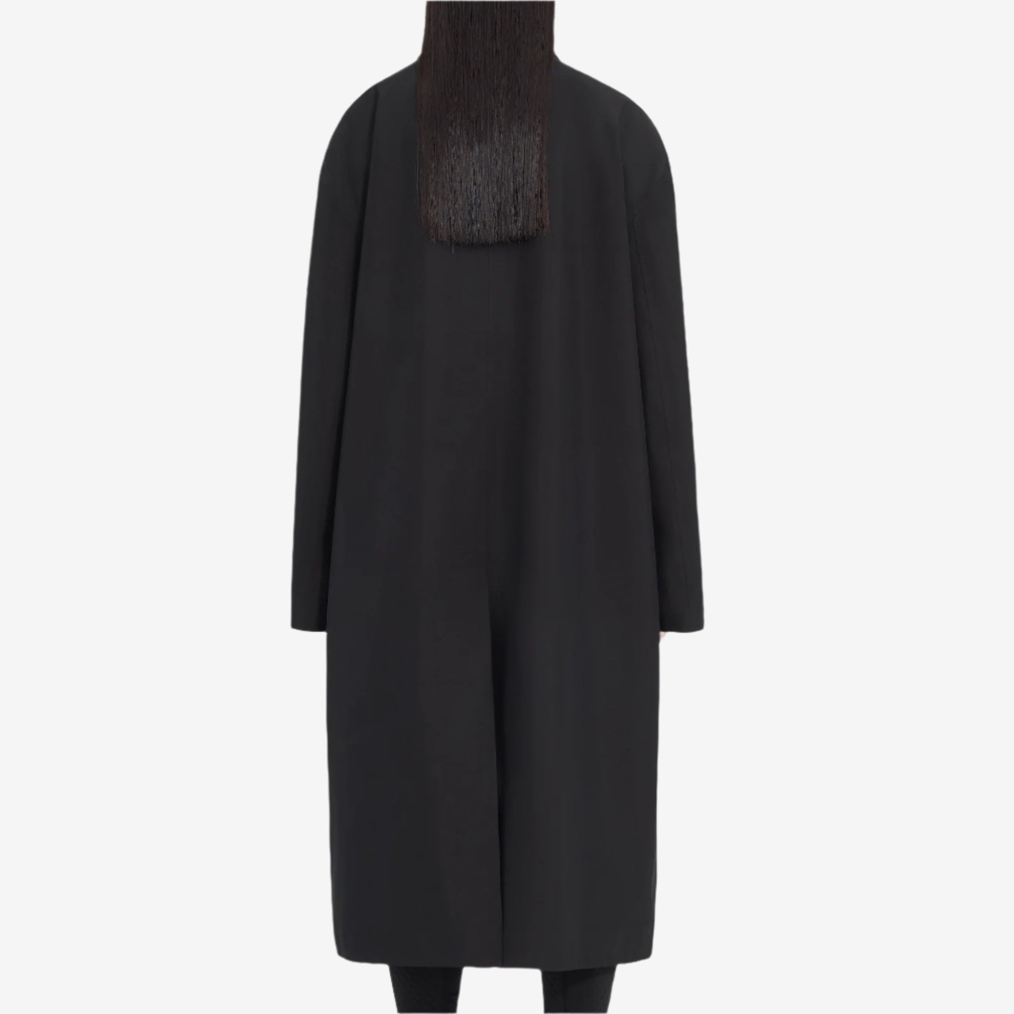 MM6 Salomon Trench Coat Black - 4