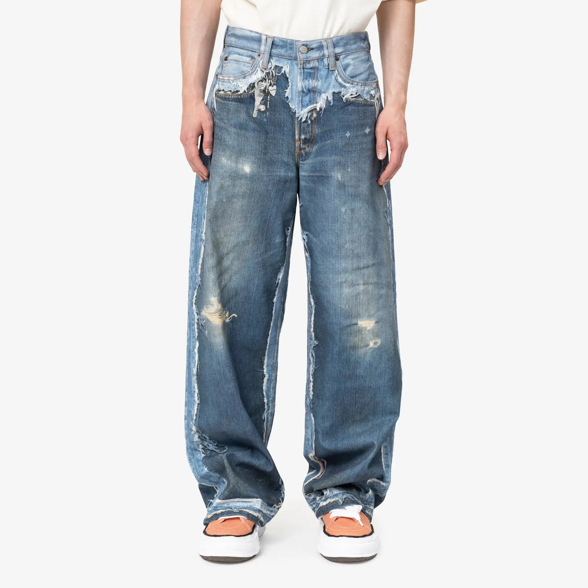 Acne Studios 1981 トロンプルイユ ジーンズ ミッドブルー｜Feuille
