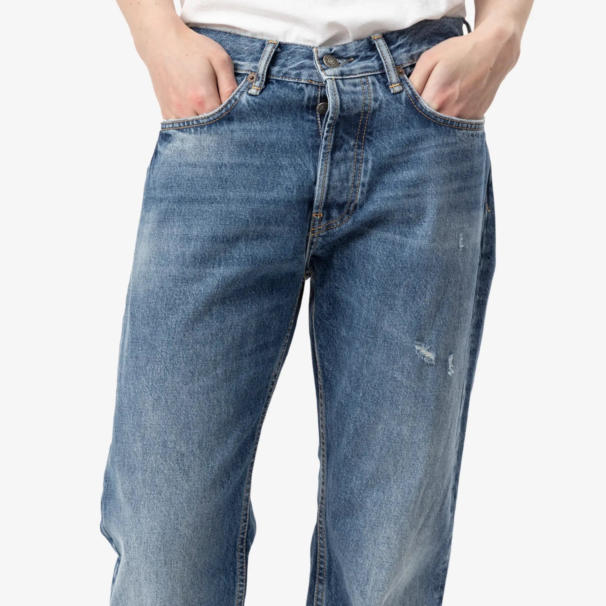 Acne Studios 2010M Vintage Blue Regular Fit Jeans Mid Blue - 5