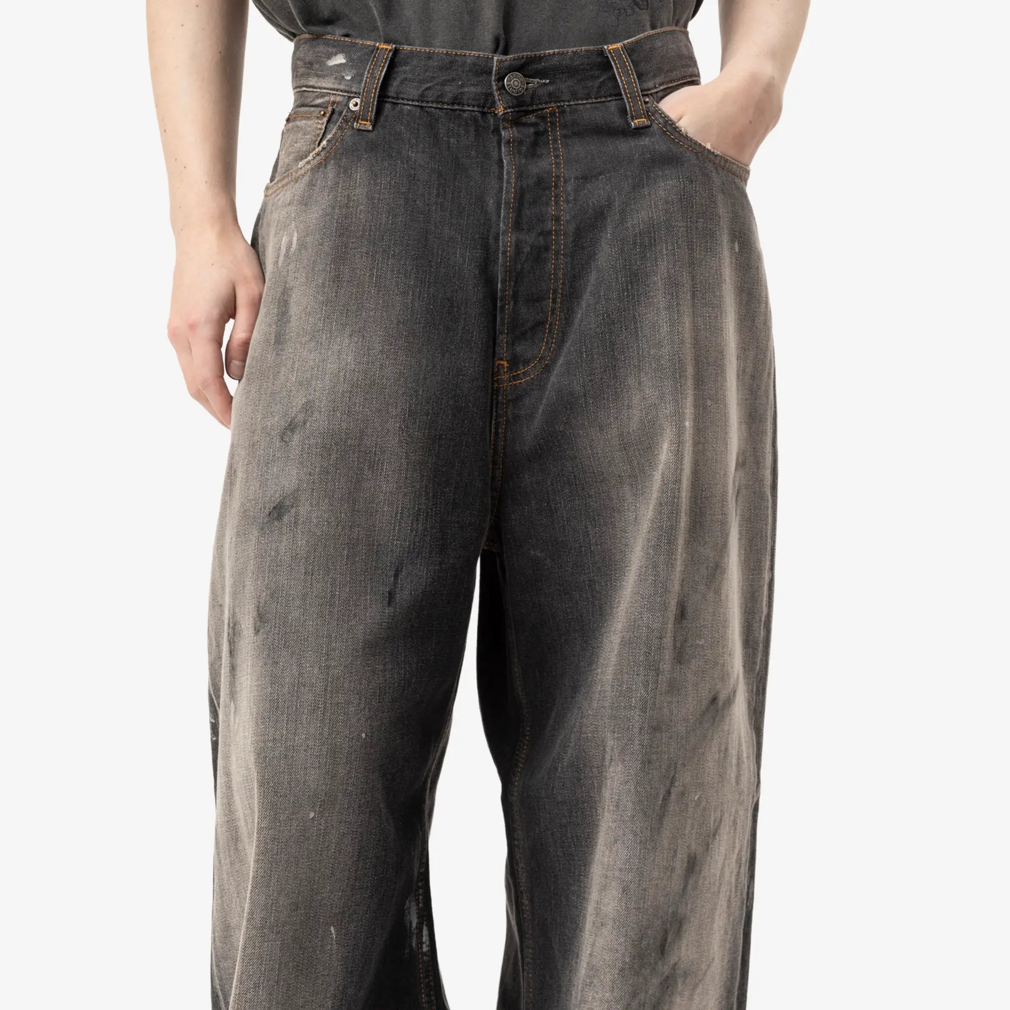Acne Studios 2023U Black Trafalgar Loose Fit Jeans Black - 5
