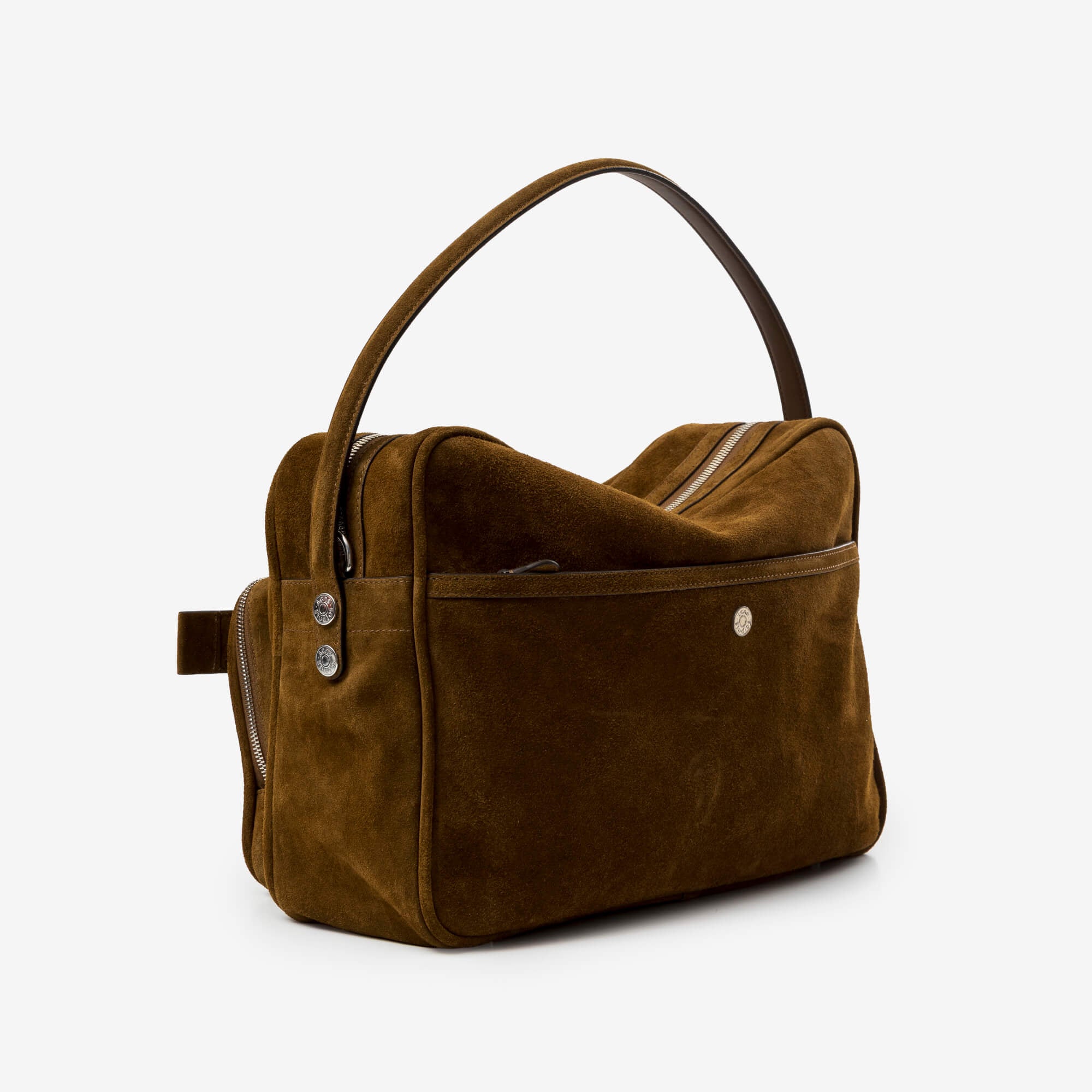 Acne Studios Camero Camera Suede Shoulder Bag Cognac Brown-3