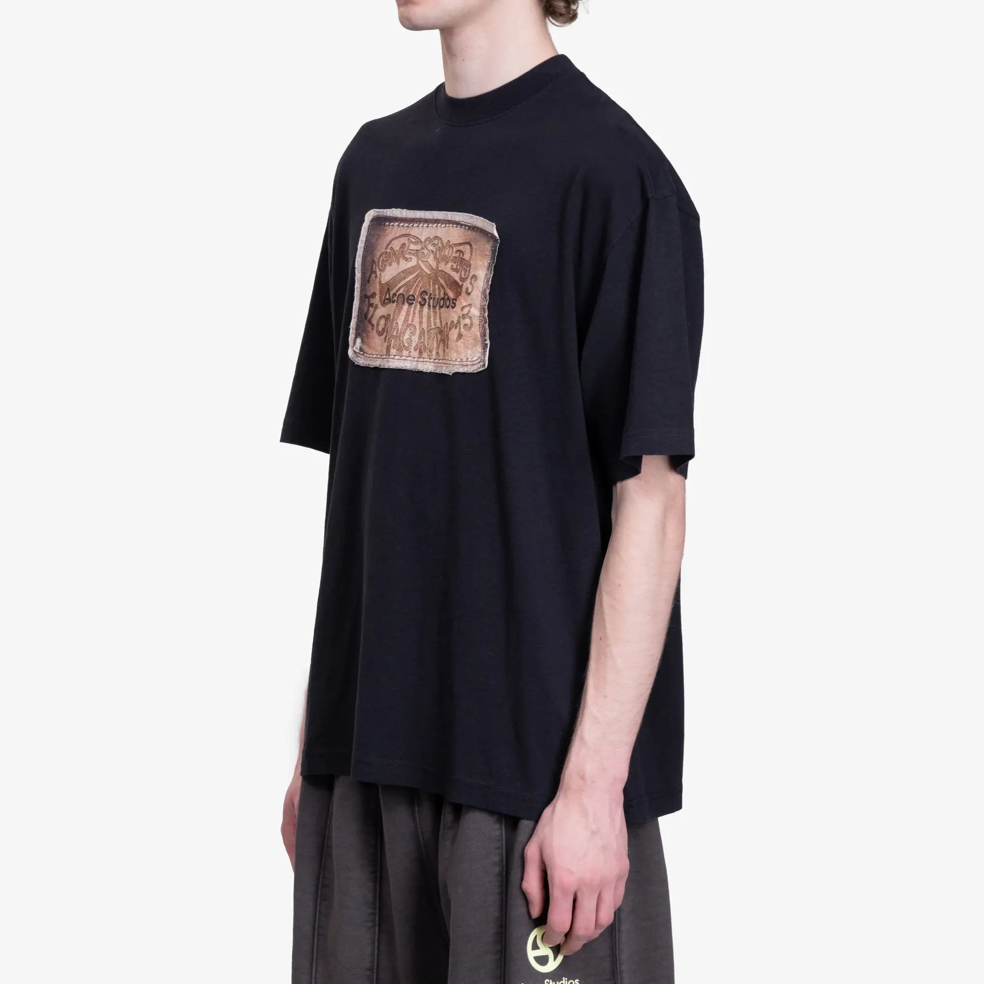 Acne Studios Digital Bow Logo T-Shirt Faded Black - 3