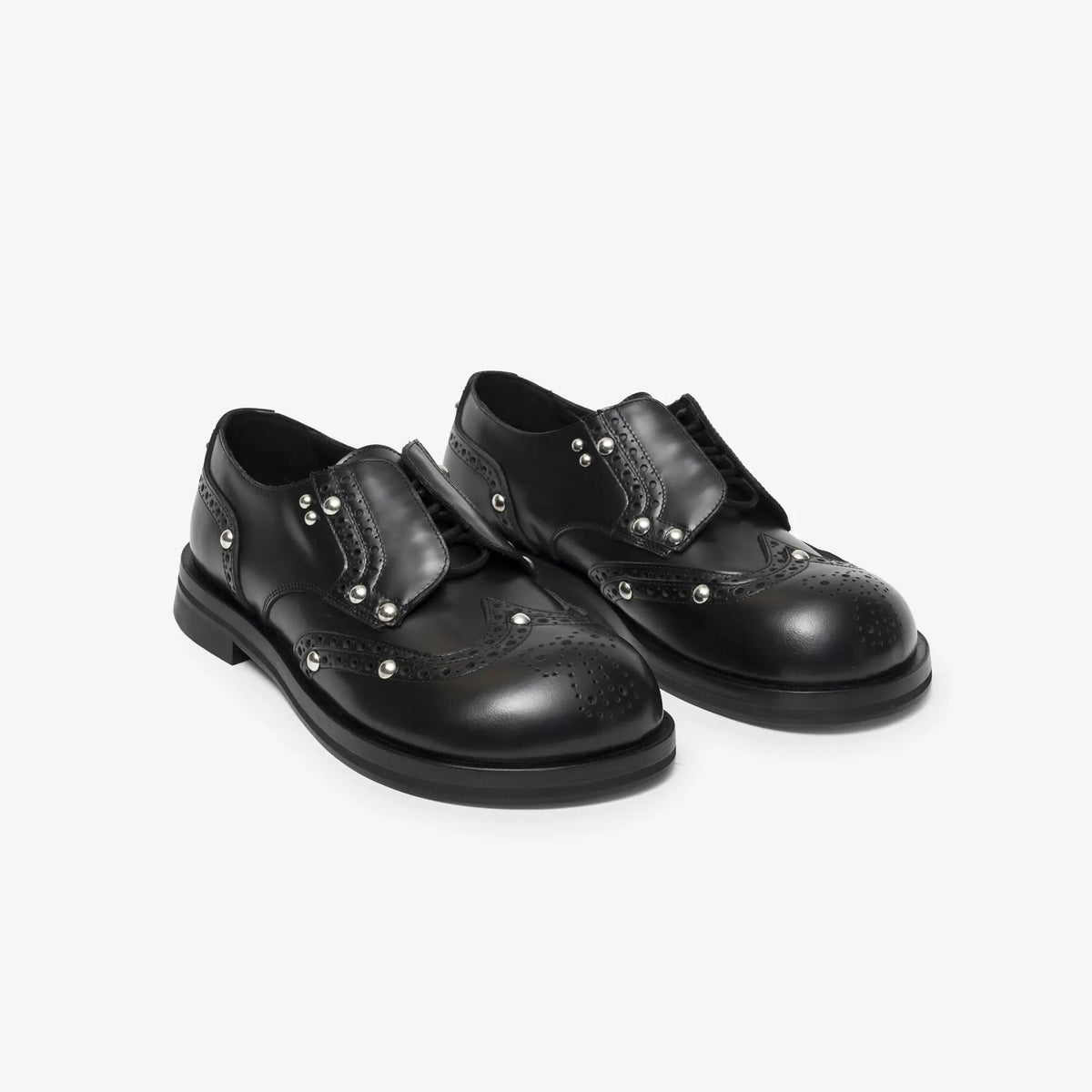 Acne Studios Lace-Up Leather Derby Shoes in Black Acne Studios Lace-Up Leather Derby Shoes in Black