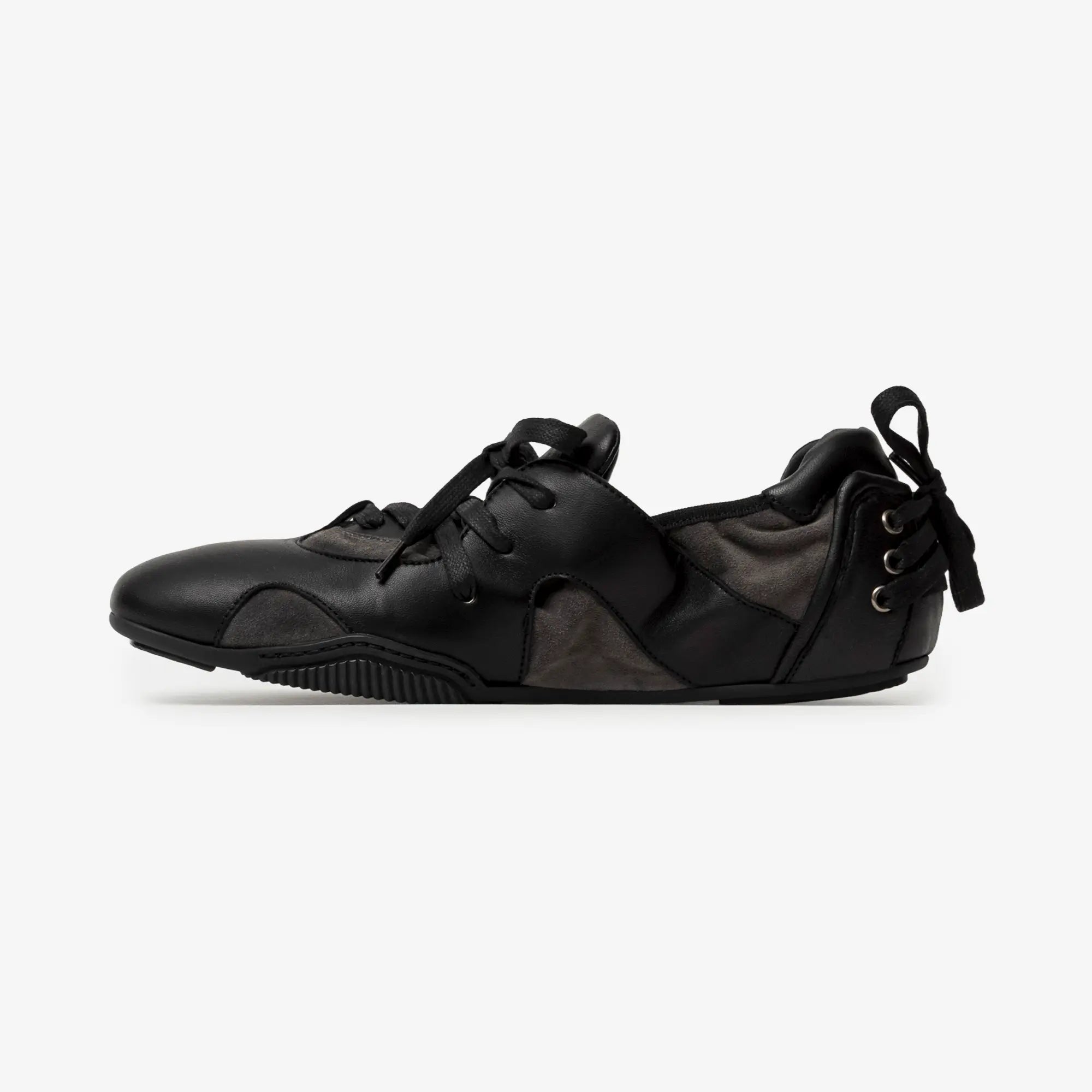 Acne Studios Leather Lace - Up Shoes Off Black - 4