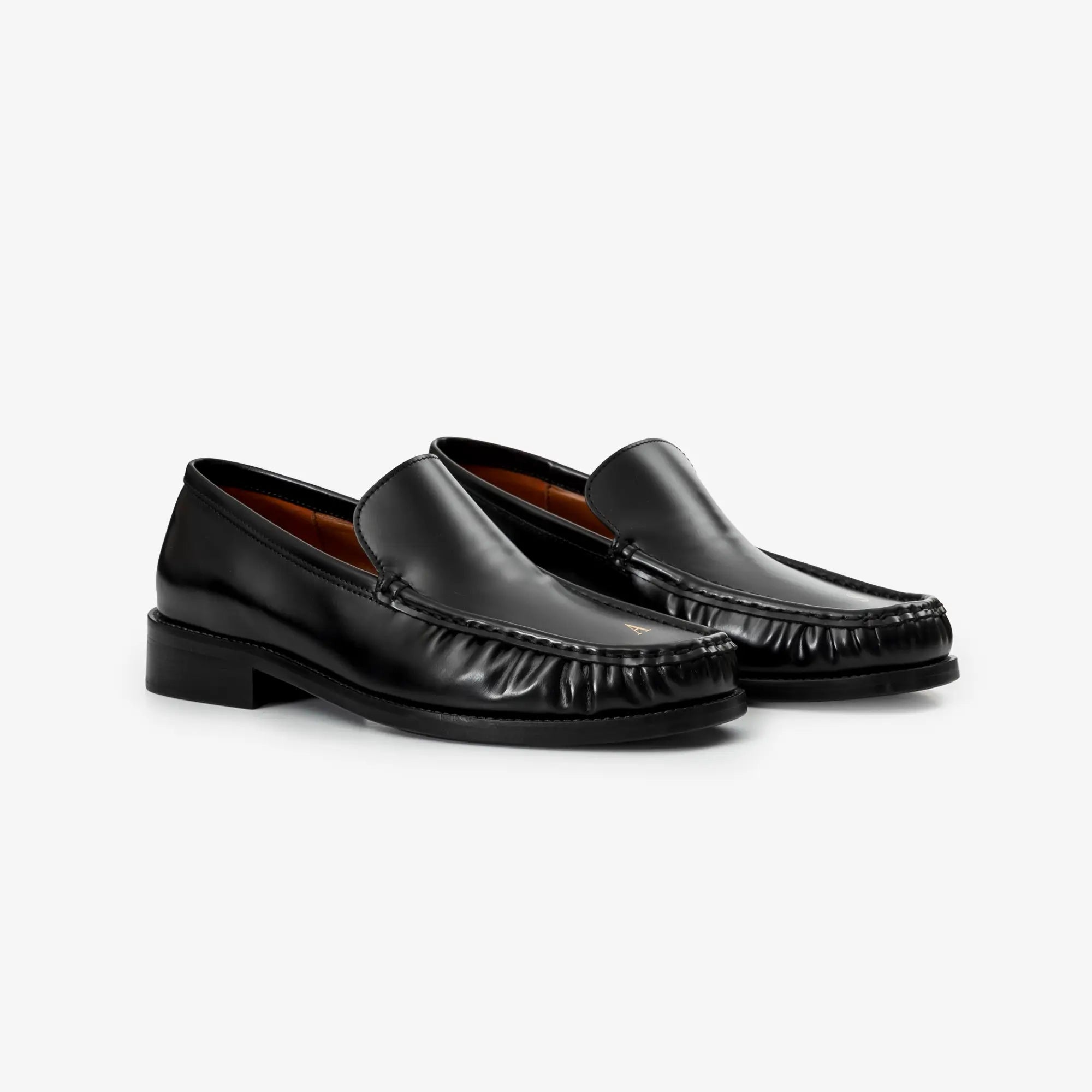 Acne Studios Leather Loafers Black - 1